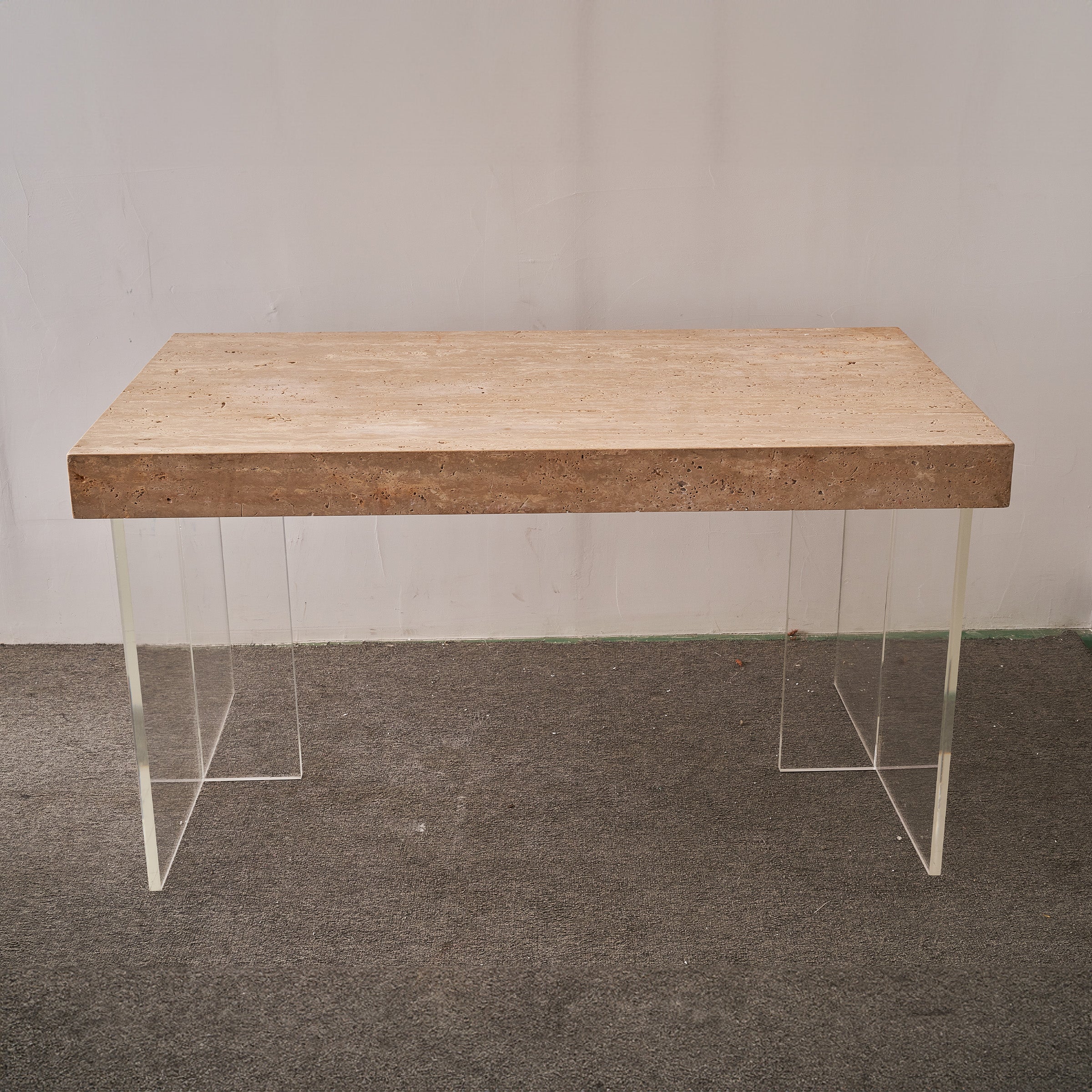 Natural Travertine Office/Conference Table JA013 -  Office Desks - ebarza Furniture UAE | Shop Modern Furniture in Abu Dhabi & Dubai - مفروشات ايبازرا في الامارات | تسوق اثاث عصري وديكورات مميزة في دبي وابوظبي