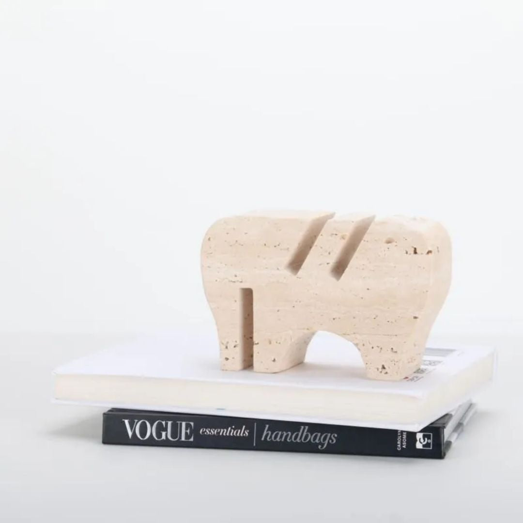 Nature’s Touch-Stone Card Holder for Elegant Desk Organization KH3003 -  Home Decor Figurines - ebarza Furniture UAE | Shop Modern Furniture in Abu Dhabi & Dubai - مفروشات ايبازرا في الامارات | تسوق اثاث عصري وديكورات مميزة في دبي وابوظبي