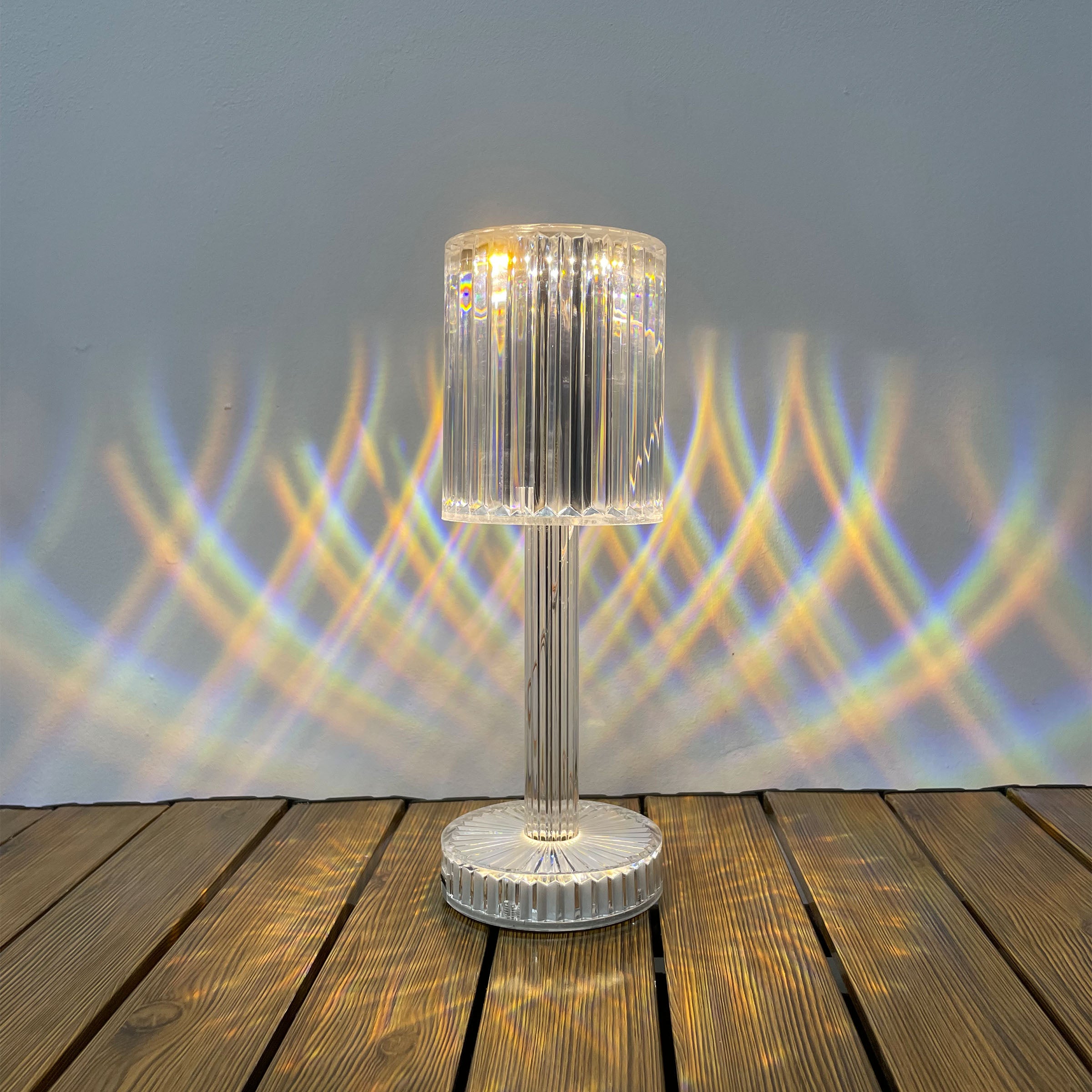 Night Light Transparent Table Lamp  HTD-INL062401 -  Desk\table Lamps - ebarza Furniture UAE | Shop Modern Furniture in Abu Dhabi & Dubai - مفروشات ايبازرا في الامارات | تسوق اثاث عصري وديكورات مميزة في دبي وابوظبي
