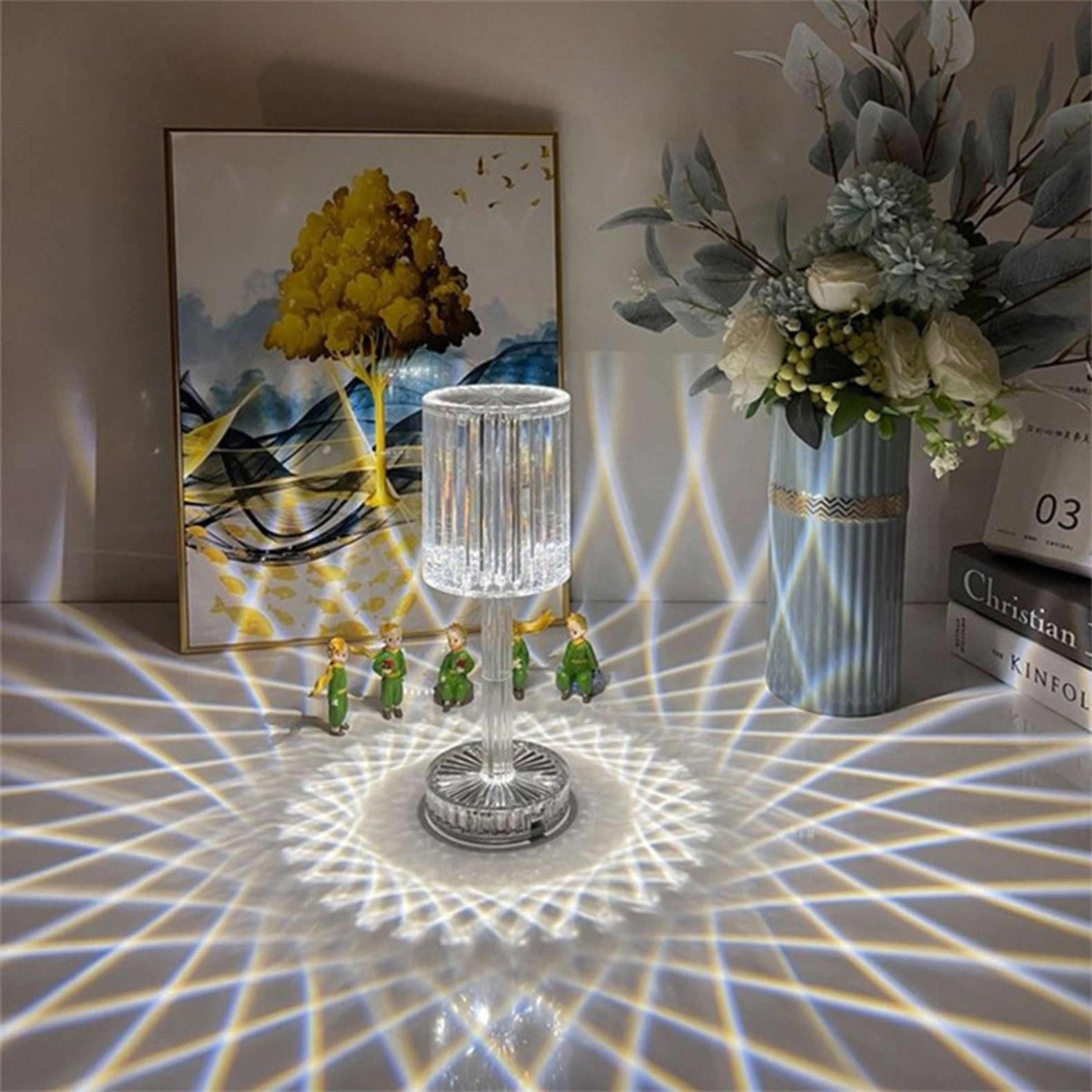 Night Light Transparent Table Lamp  HTD-INL062401 -  Desk\table Lamps - ebarza Furniture UAE | Shop Modern Furniture in Abu Dhabi & Dubai - مفروشات ايبازرا في الامارات | تسوق اثاث عصري وديكورات مميزة في دبي وابوظبي