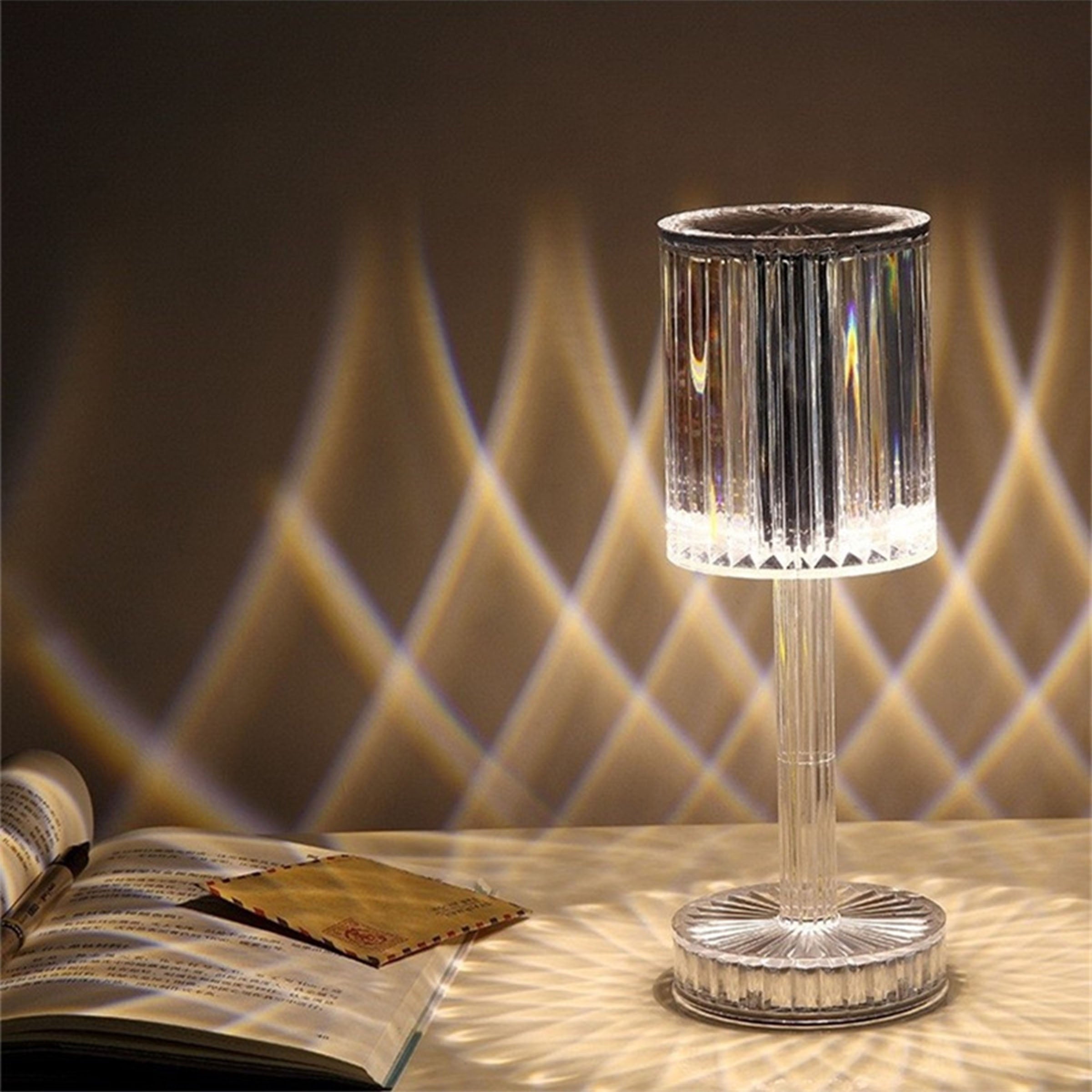 Night Light Transparent Table Lamp  HTD-INL062401 -  Desk\table Lamps - ebarza Furniture UAE | Shop Modern Furniture in Abu Dhabi & Dubai - مفروشات ايبازرا في الامارات | تسوق اثاث عصري وديكورات مميزة في دبي وابوظبي