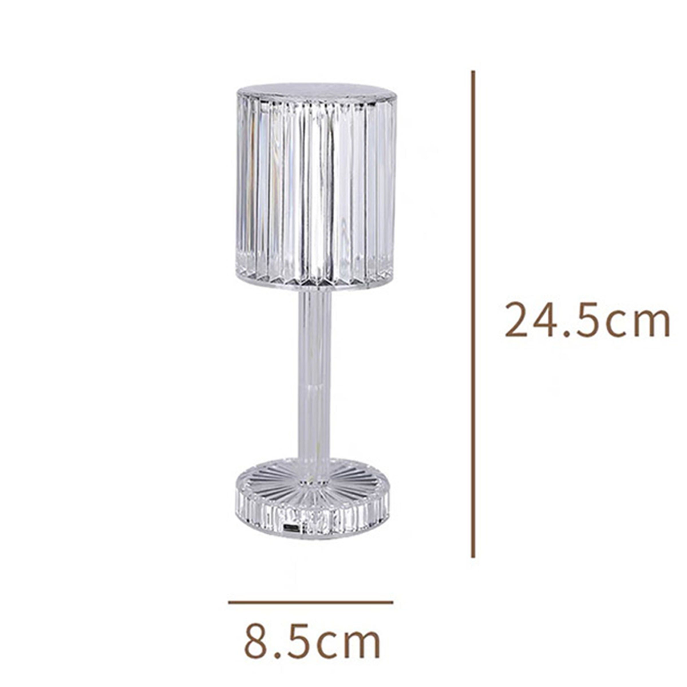 Night Light Transparent Table Lamp  HTD-INL062401 -  Desk\table Lamps - ebarza Furniture UAE | Shop Modern Furniture in Abu Dhabi & Dubai - مفروشات ايبازرا في الامارات | تسوق اثاث عصري وديكورات مميزة في دبي وابوظبي