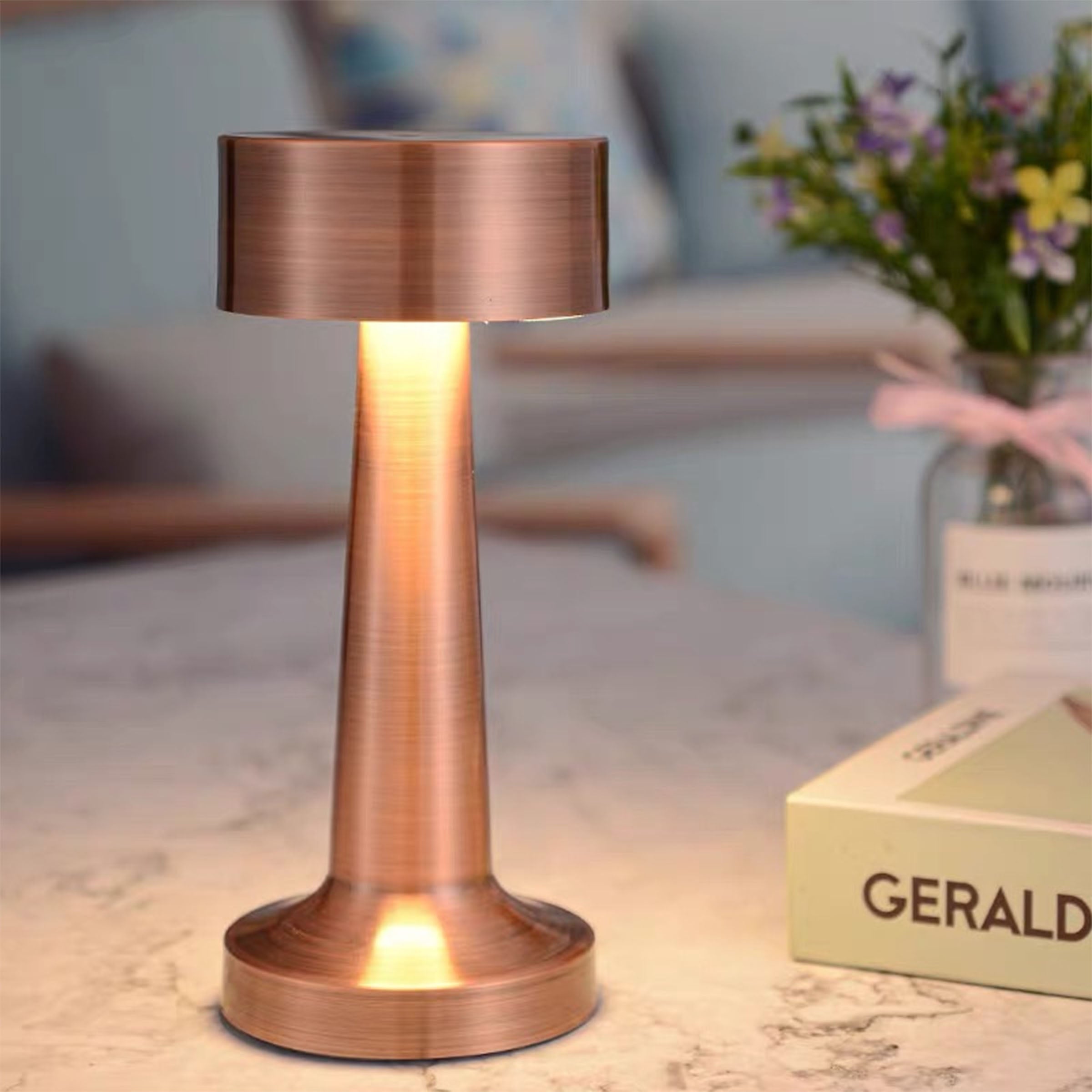 Night Light table lamp  HTD-INL78383 RoseGold -  Desk\table Lamps - ebarza Furniture UAE | Shop Modern Furniture in Abu Dhabi & Dubai - مفروشات ايبازرا في الامارات | تسوق اثاث عصري وديكورات مميزة في دبي وابوظبي