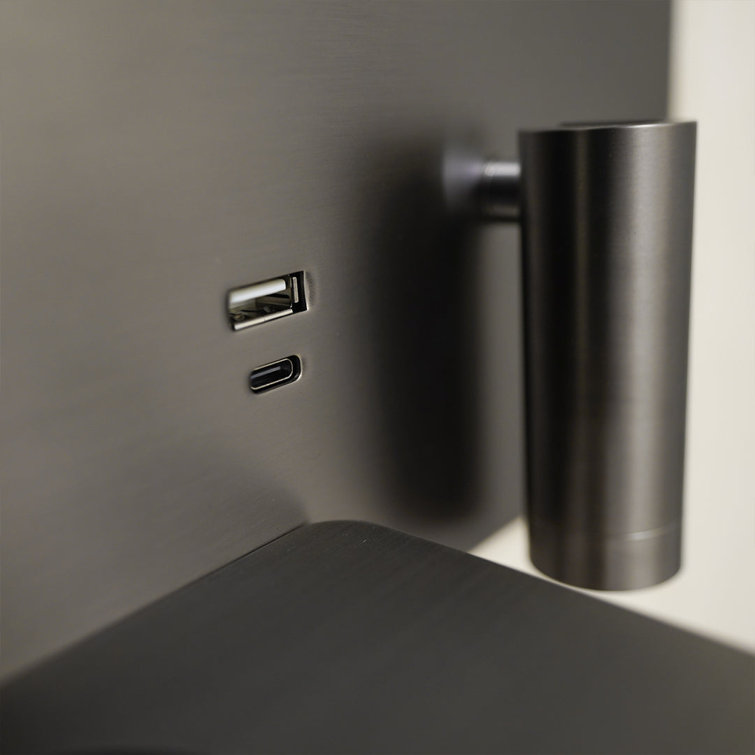 Kross Hotel Style Headboard/ Wall Reading Lamp Kross-WL(UA)-26 GB -  Wall Lamps - ebarza Furniture UAE | Shop Modern Furniture in Abu Dhabi & Dubai - مفروشات ايبازرا في الامارات | تسوق اثاث عصري وديكورات مميزة في دبي وابوظبي