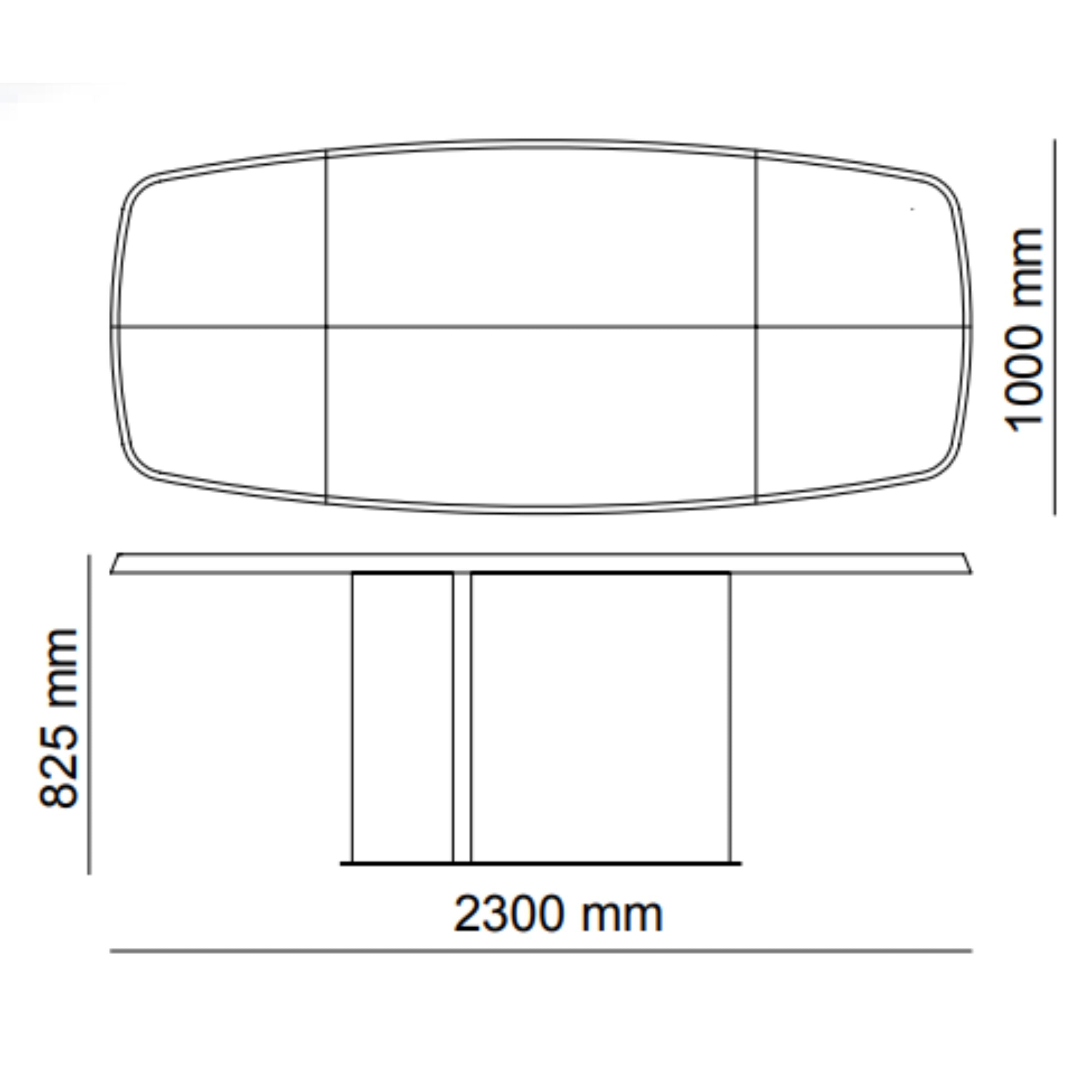 ODEON DINING TABLE 2.78 OD-DT-001 -  Dining Tables - ebarza Furniture UAE | Shop Modern Furniture in Abu Dhabi & Dubai - مفروشات ايبازرا في الامارات | تسوق اثاث عصري وديكورات مميزة في دبي وابوظبي