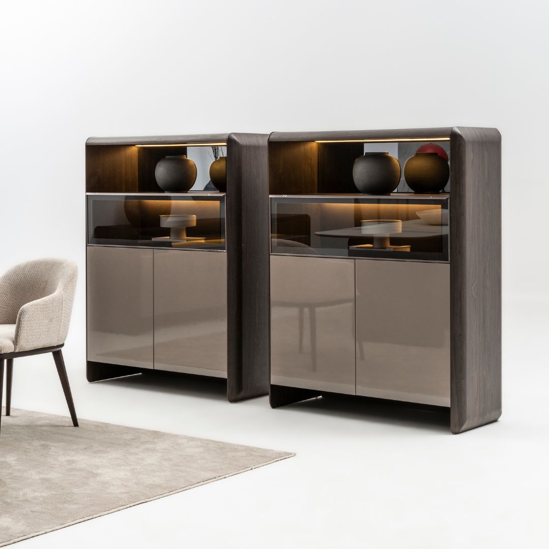 ORCA SHOWCASE CABINET MES-SHOWCASE003 -  Cabinets - ebarza Furniture UAE | Shop Modern Furniture in Abu Dhabi & Dubai - مفروشات ايبازرا في الامارات | تسوق اثاث عصري وديكورات مميزة في دبي وابوظبي