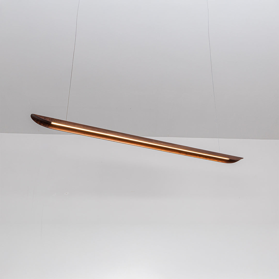 OakAura LED Linear Light Pendant Lamp - MYCP-WP-Walnut-1600 -  Pendant Lamps - ebarza Furniture UAE | Shop Modern Furniture in Abu Dhabi & Dubai - مفروشات ايبازرا في الامارات | تسوق اثاث عصري وديكورات مميزة في دبي وابوظبي