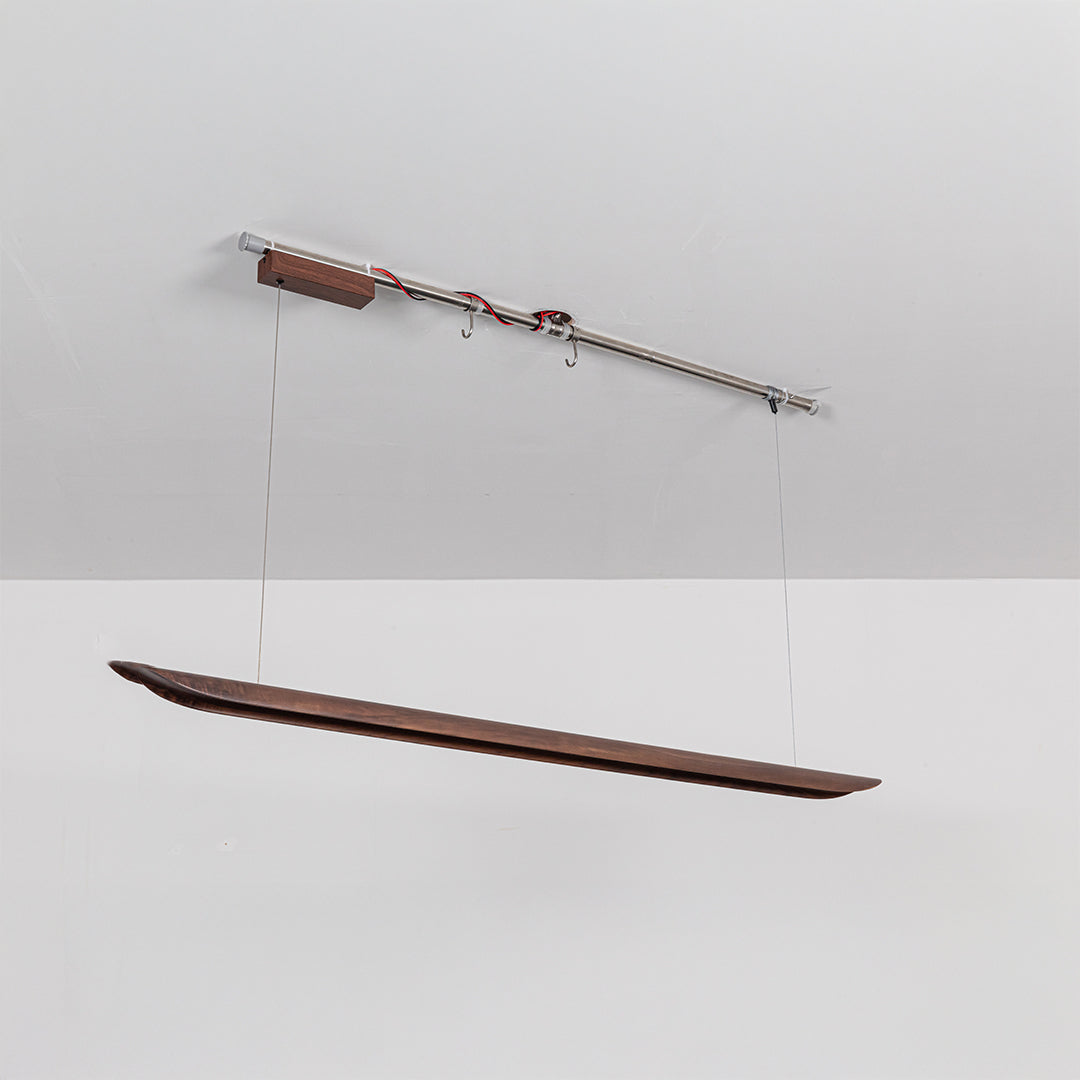 OakAura LED Linear Light Pendant Lamp - MYCP-WP-Walnut-1600 -  Pendant Lamps - ebarza Furniture UAE | Shop Modern Furniture in Abu Dhabi & Dubai - مفروشات ايبازرا في الامارات | تسوق اثاث عصري وديكورات مميزة في دبي وابوظبي