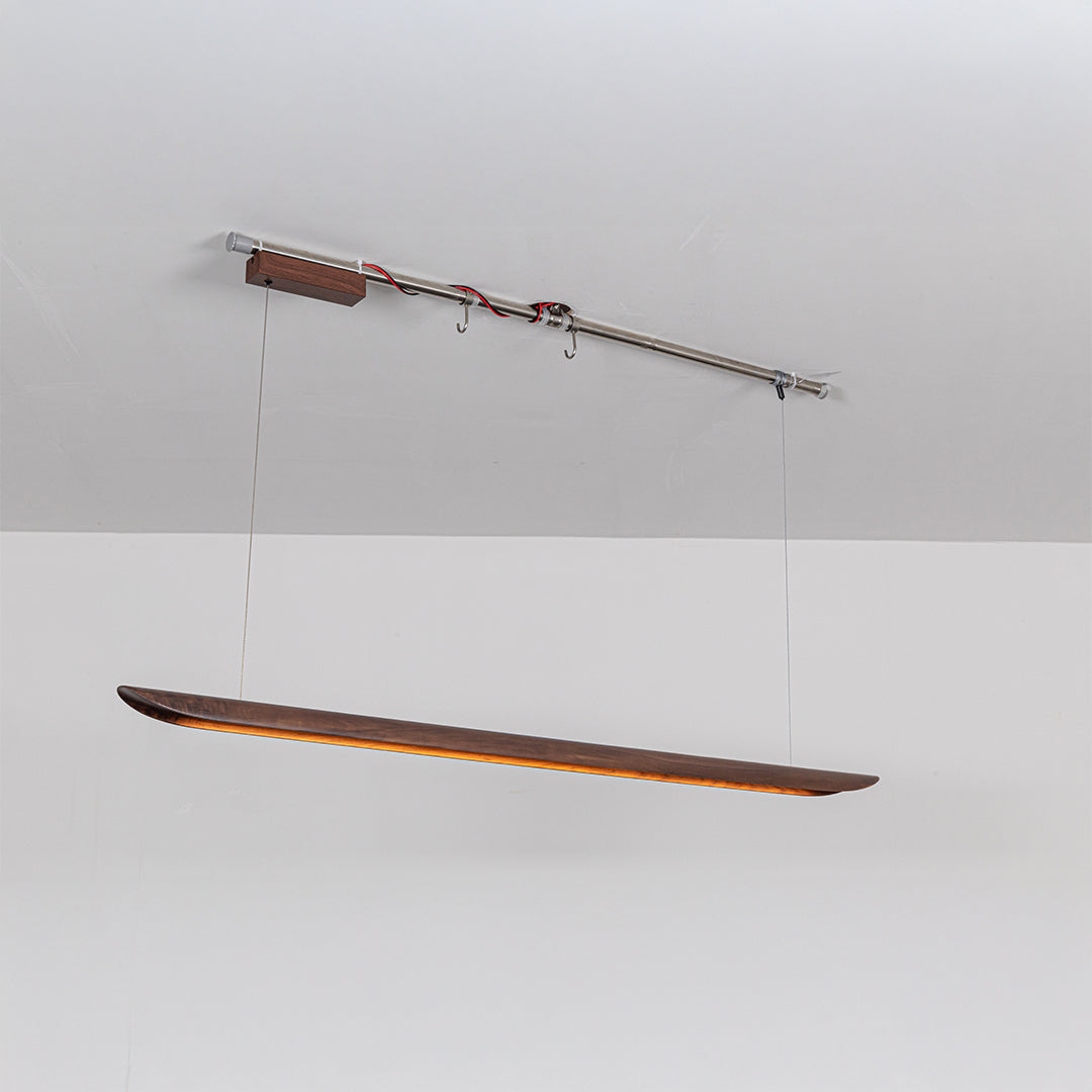 OakAura LED Linear Light Pendant Lamp - MYCP-WP-Walnut-1600 -  Pendant Lamps - ebarza Furniture UAE | Shop Modern Furniture in Abu Dhabi & Dubai - مفروشات ايبازرا في الامارات | تسوق اثاث عصري وديكورات مميزة في دبي وابوظبي