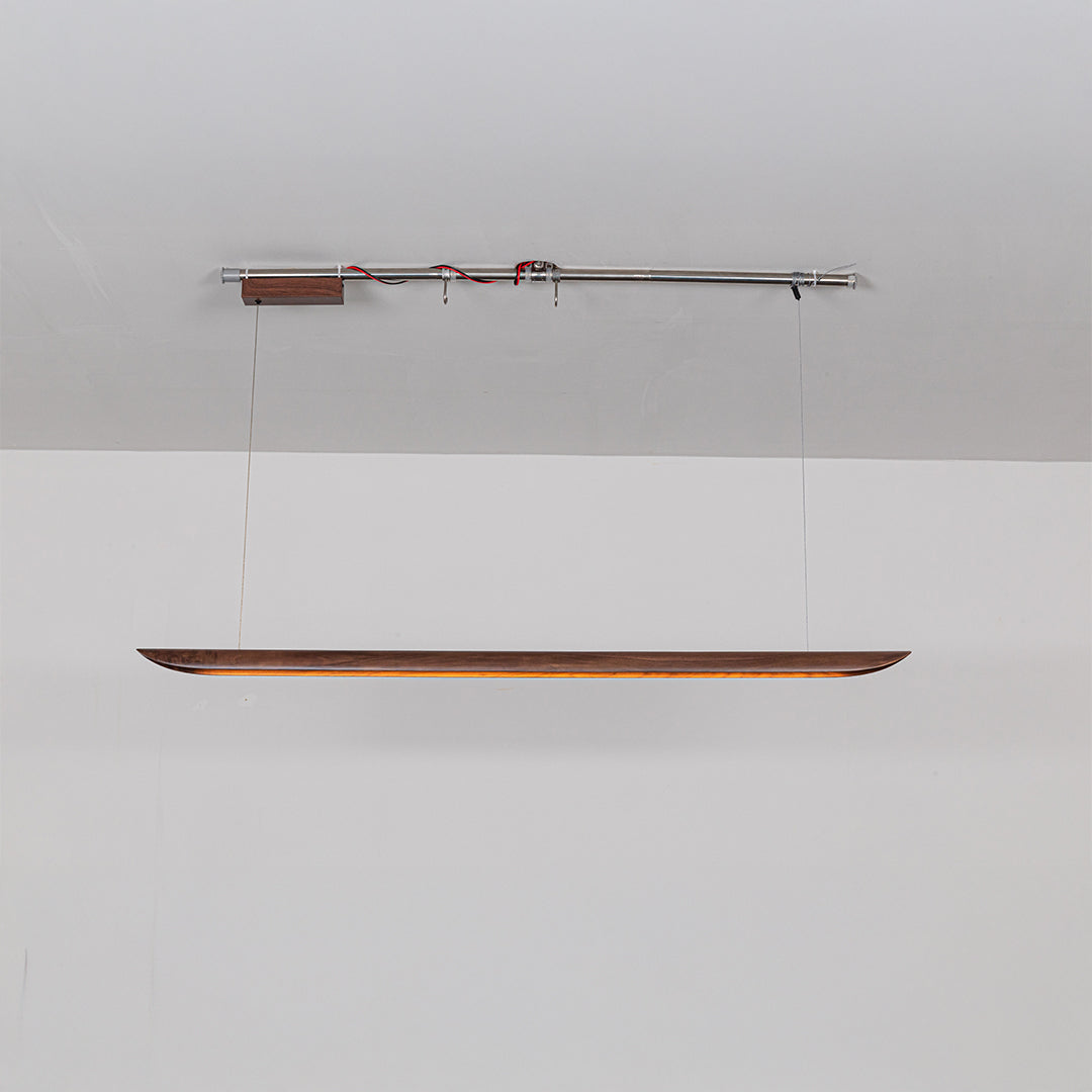 OakAura LED Linear Light Pendant Lamp - MYCP-WP-Walnut-1600 -  Pendant Lamps - ebarza Furniture UAE | Shop Modern Furniture in Abu Dhabi & Dubai - مفروشات ايبازرا في الامارات | تسوق اثاث عصري وديكورات مميزة في دبي وابوظبي