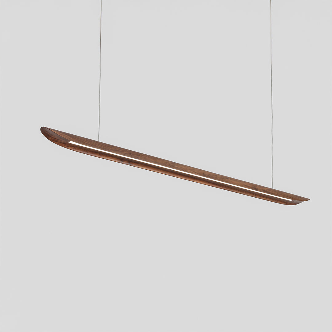 OakAura LED Linear Light Pendant Lamp - MYCP-WP-Walnut-1600 -  Pendant Lamps - ebarza Furniture UAE | Shop Modern Furniture in Abu Dhabi & Dubai - مفروشات ايبازرا في الامارات | تسوق اثاث عصري وديكورات مميزة في دبي وابوظبي