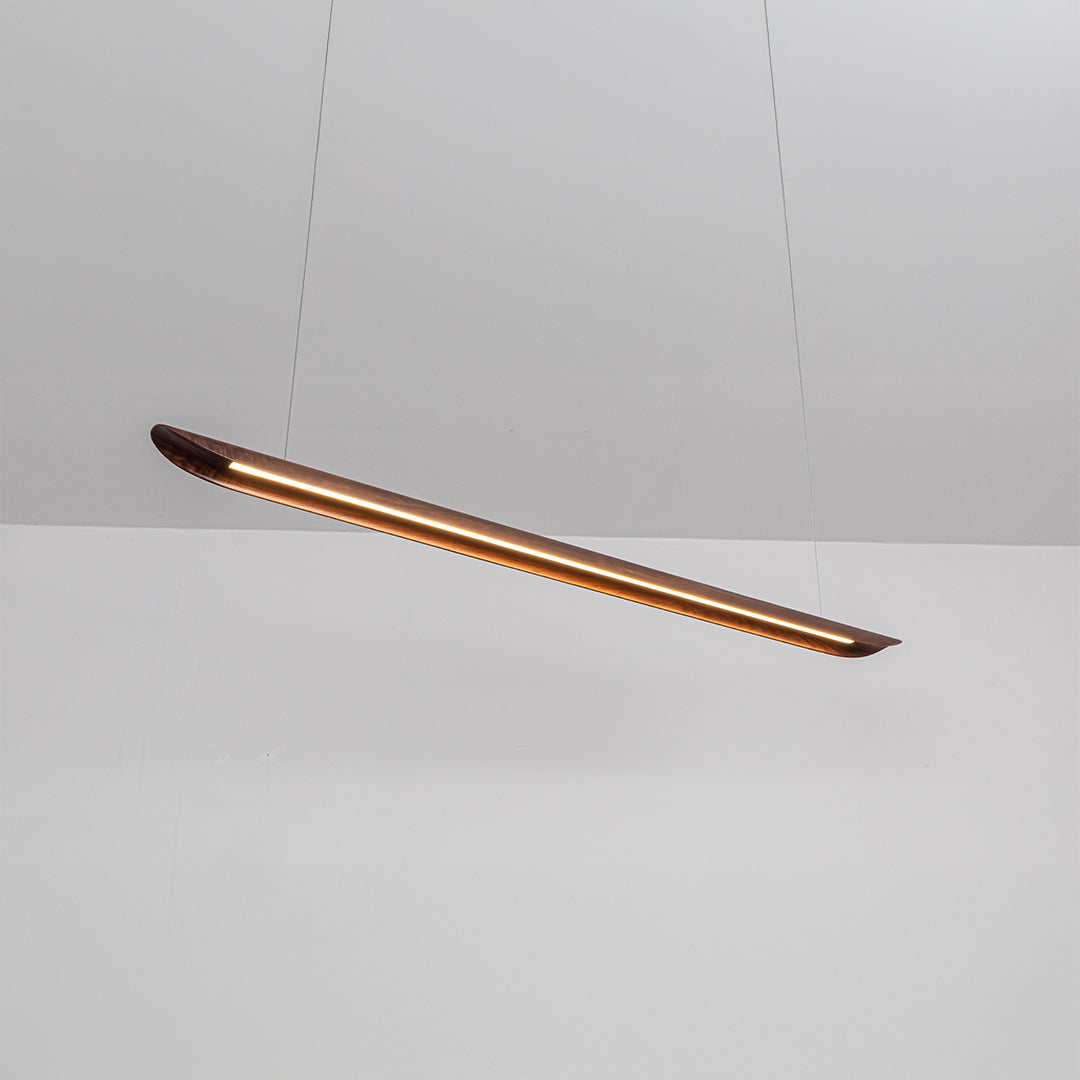 OakAura LED Linear Light Pendant Lamp - MYCP-WP-Walnut-1600 -  Pendant Lamps - ebarza Furniture UAE | Shop Modern Furniture in Abu Dhabi & Dubai - مفروشات ايبازرا في الامارات | تسوق اثاث عصري وديكورات مميزة في دبي وابوظبي