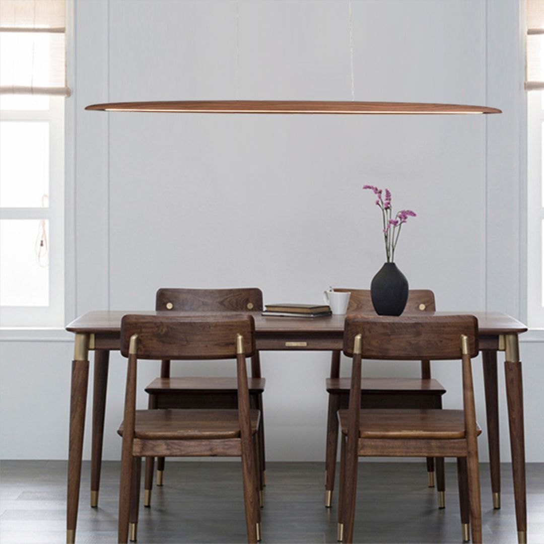 OakAura LED Linear Light Pendant Lamp - MYCP-WP-Walnut-1600 -  Pendant Lamps - ebarza Furniture UAE | Shop Modern Furniture in Abu Dhabi & Dubai - مفروشات ايبازرا في الامارات | تسوق اثاث عصري وديكورات مميزة في دبي وابوظبي