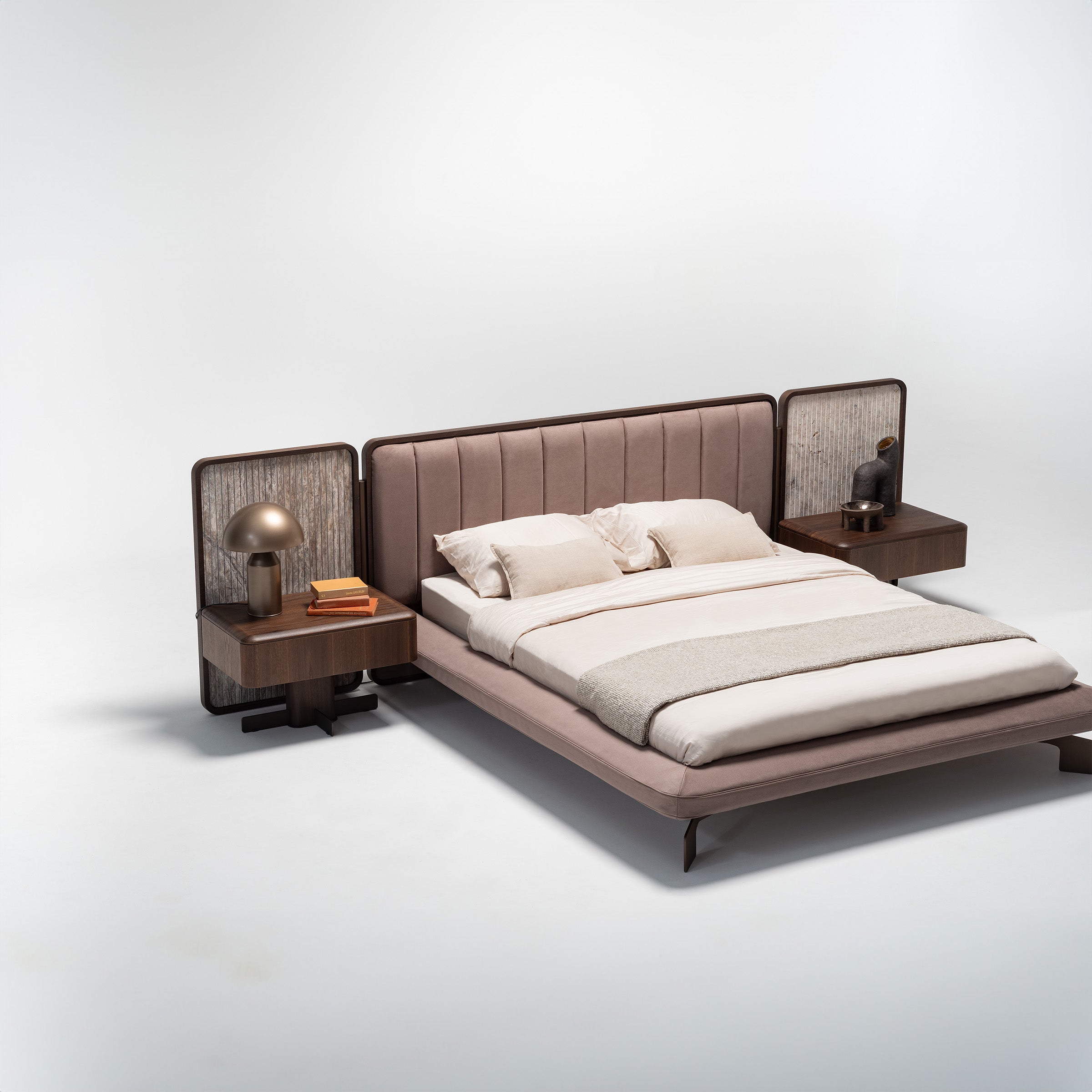 2X ODEON NIGHTSTAND OD-NS-001 -  Bed Side Table - ebarza Furniture UAE | Shop Modern Furniture in Abu Dhabi & Dubai - مفروشات ايبازرا في الامارات | تسوق اثاث عصري وديكورات مميزة في دبي وابوظبي