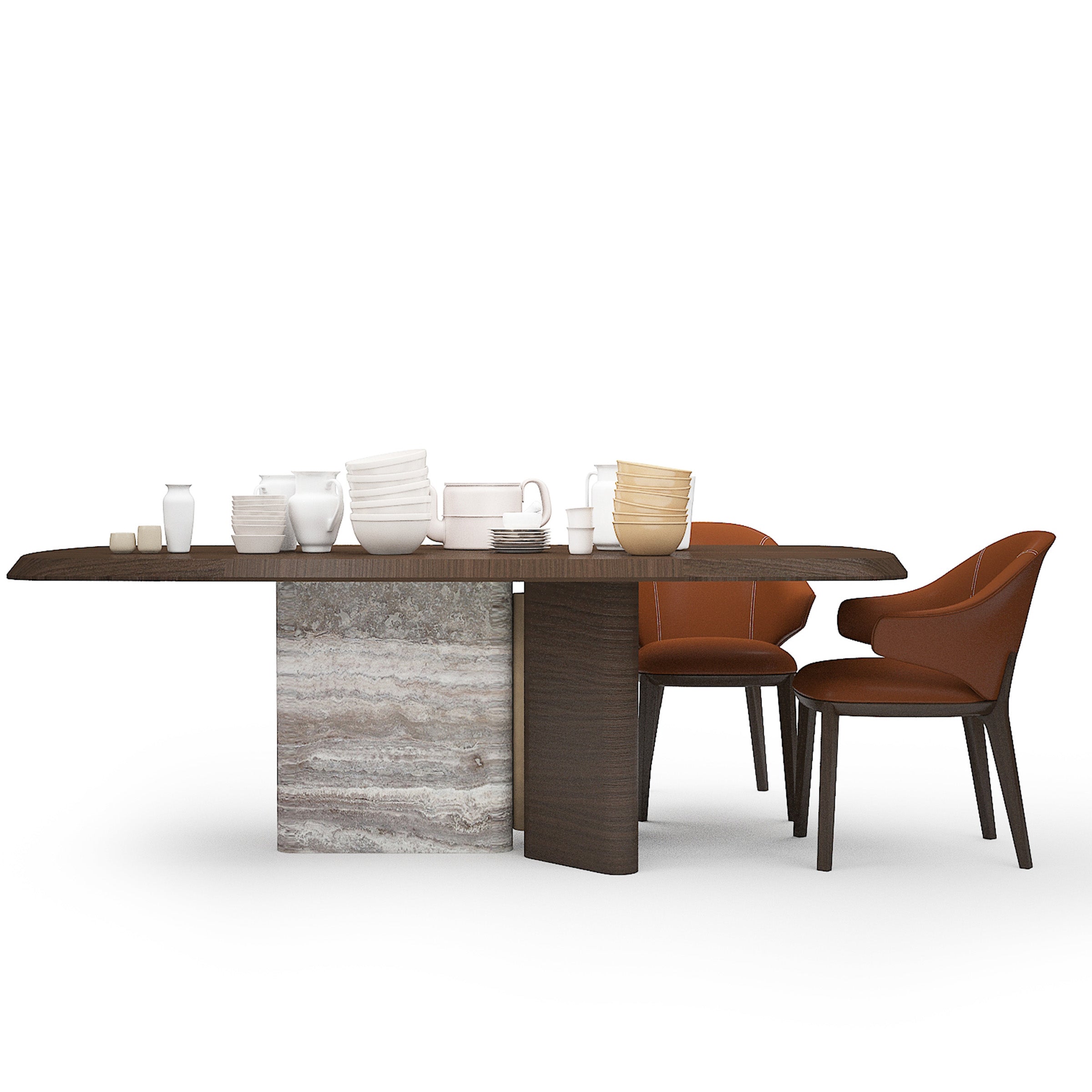 ODEON DINING TABLE 2.78 OD-DT-001 -  Dining Tables - ebarza Furniture UAE | Shop Modern Furniture in Abu Dhabi & Dubai - مفروشات ايبازرا في الامارات | تسوق اثاث عصري وديكورات مميزة في دبي وابوظبي