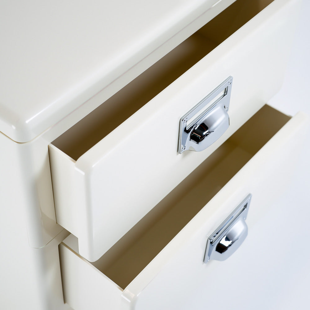 Off White ABS Side Table/Bedside Table BB-017 -  Side Tables - ebarza Furniture UAE | Shop Modern Furniture in Abu Dhabi & Dubai - مفروشات ايبازرا في الامارات | تسوق اثاث عصري وديكورات مميزة في دبي وابوظبي