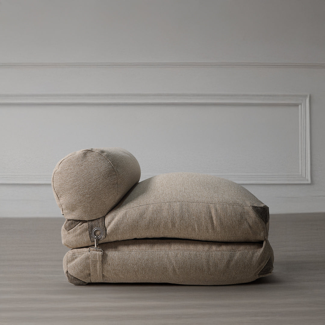 La-Concha Brown/Beige Sunproof 100% Olefin Bean Bag -  311-BB -  Bean Bag - ebarza Furniture UAE | Shop Modern Furniture in Abu Dhabi & Dubai - مفروشات ايبازرا في الامارات | تسوق اثاث عصري وديكورات مميزة في دبي وابوظبي