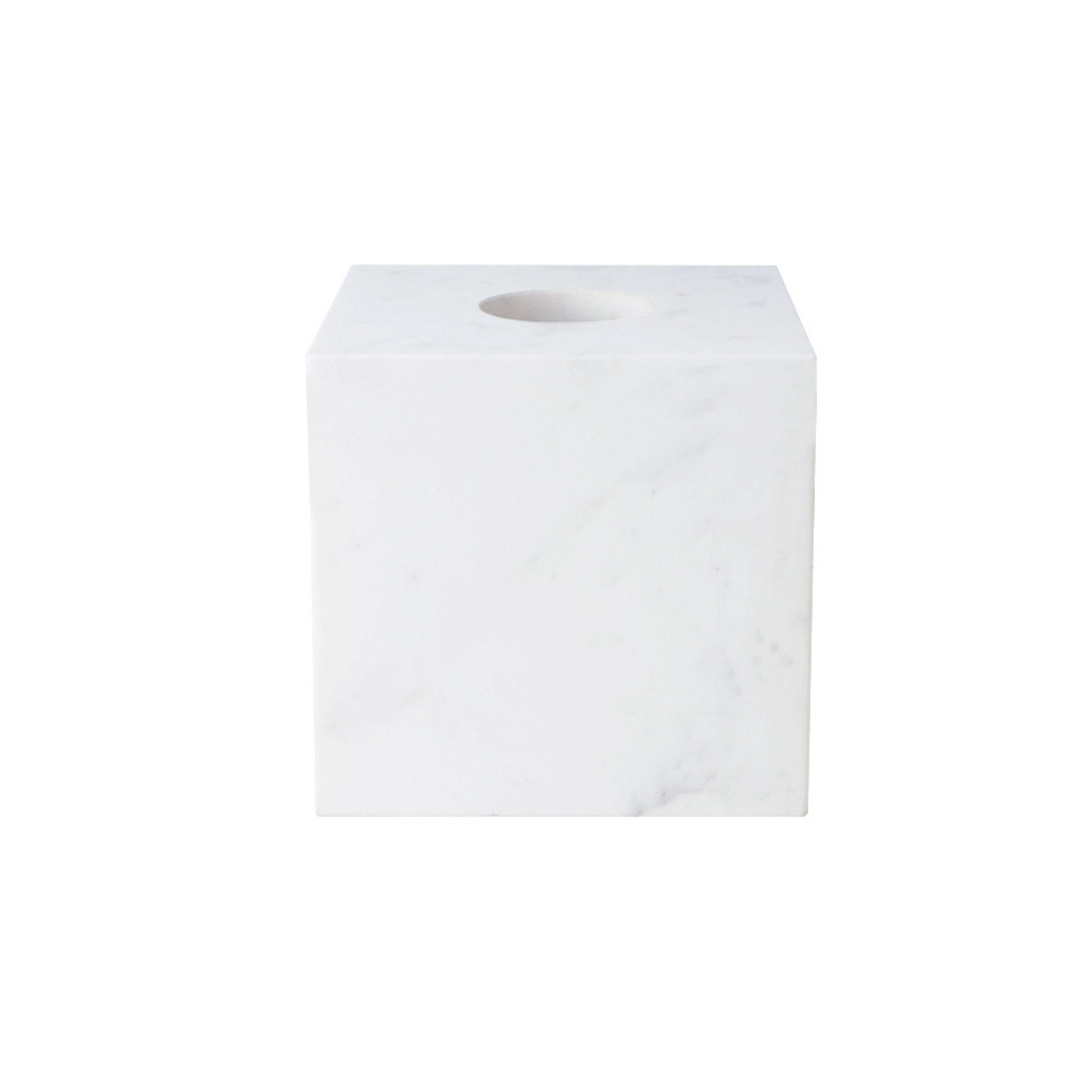 Jazz White Marble Square Tissue Box (PVC Magnetic Suction Base) PSA880A -  Bathroom Accessories - ebarza Furniture UAE | Shop Modern Furniture in Abu Dhabi & Dubai - مفروشات ايبازرا في الامارات | تسوق اثاث عصري وديكورات مميزة في دبي وابوظبي