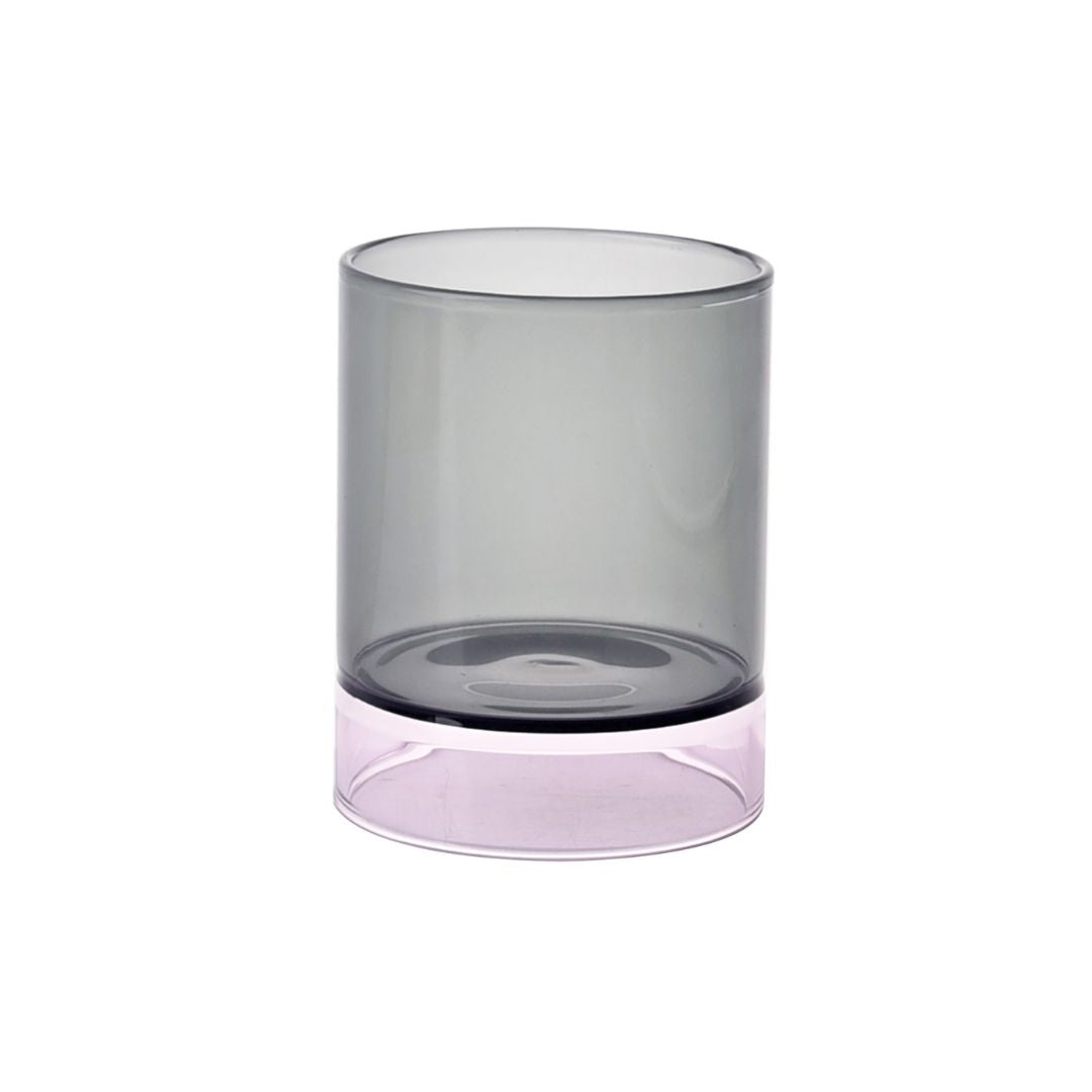 Pink Base + Grey Top Tumbler - C24058FA4 -  Drinkware - ebarza Furniture UAE | Shop Modern Furniture in Abu Dhabi & Dubai - مفروشات ايبازرا في الامارات | تسوق اثاث عصري وديكورات مميزة في دبي وابوظبي