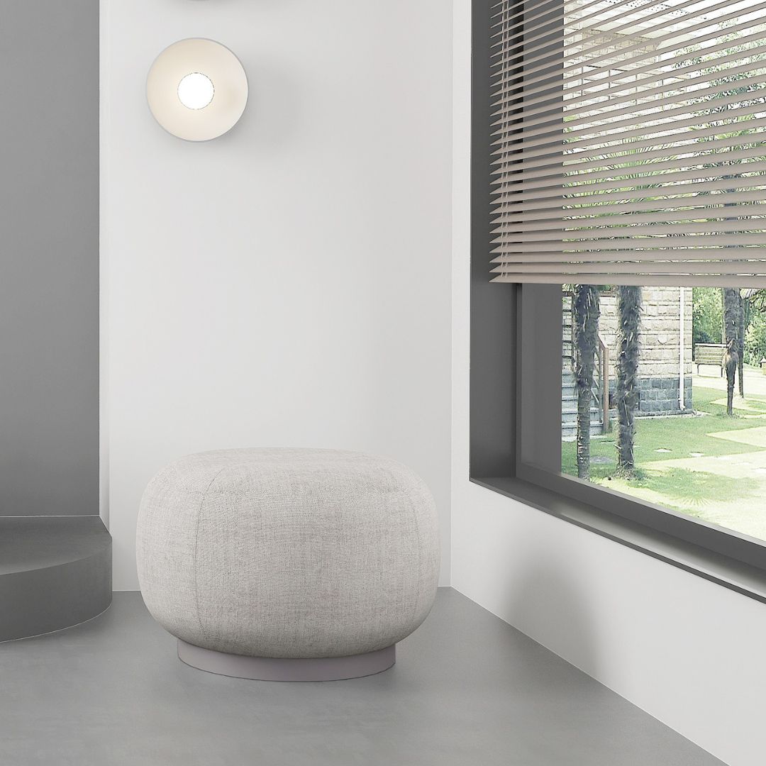 Pouf HJD-5228/2 Beige -  Poufs - ebarza Furniture UAE | Shop Modern Furniture in Abu Dhabi & Dubai - مفروشات ايبازرا في الامارات | تسوق اثاث عصري وديكورات مميزة في دبي وابوظبي