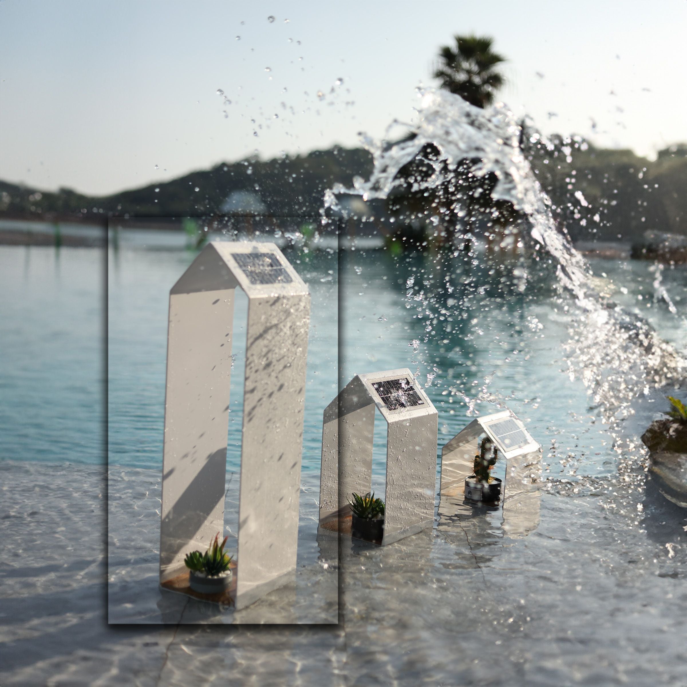 SAND MATT Outdoor Light Tall MYX-LS0202 -  Smart Outdoors - ebarza Furniture UAE | Shop Modern Furniture in Abu Dhabi & Dubai - مفروشات ايبازرا في الامارات | تسوق اثاث عصري وديكورات مميزة في دبي وابوظبي