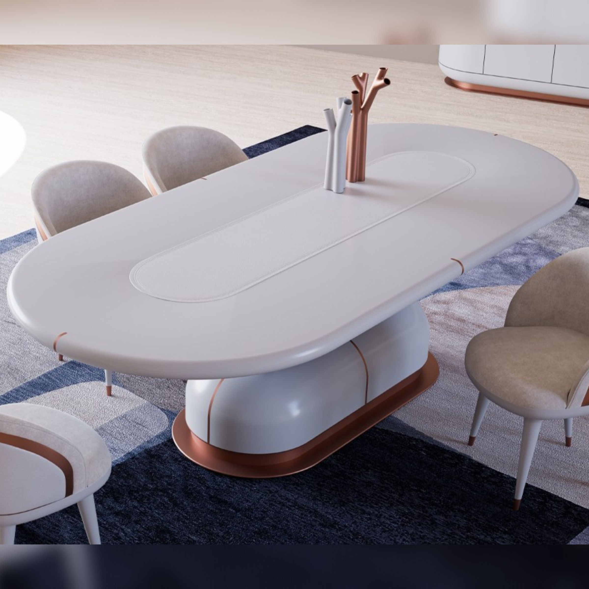Display Item - Tulip Dining Table 260*120 CM MASTLP001-Nakheel -  DISPLAY ITEM - ebarza Furniture UAE | Shop Modern Furniture in Abu Dhabi & Dubai - مفروشات ايبازرا في الامارات | تسوق اثاث عصري وديكورات مميزة في دبي وابوظبي