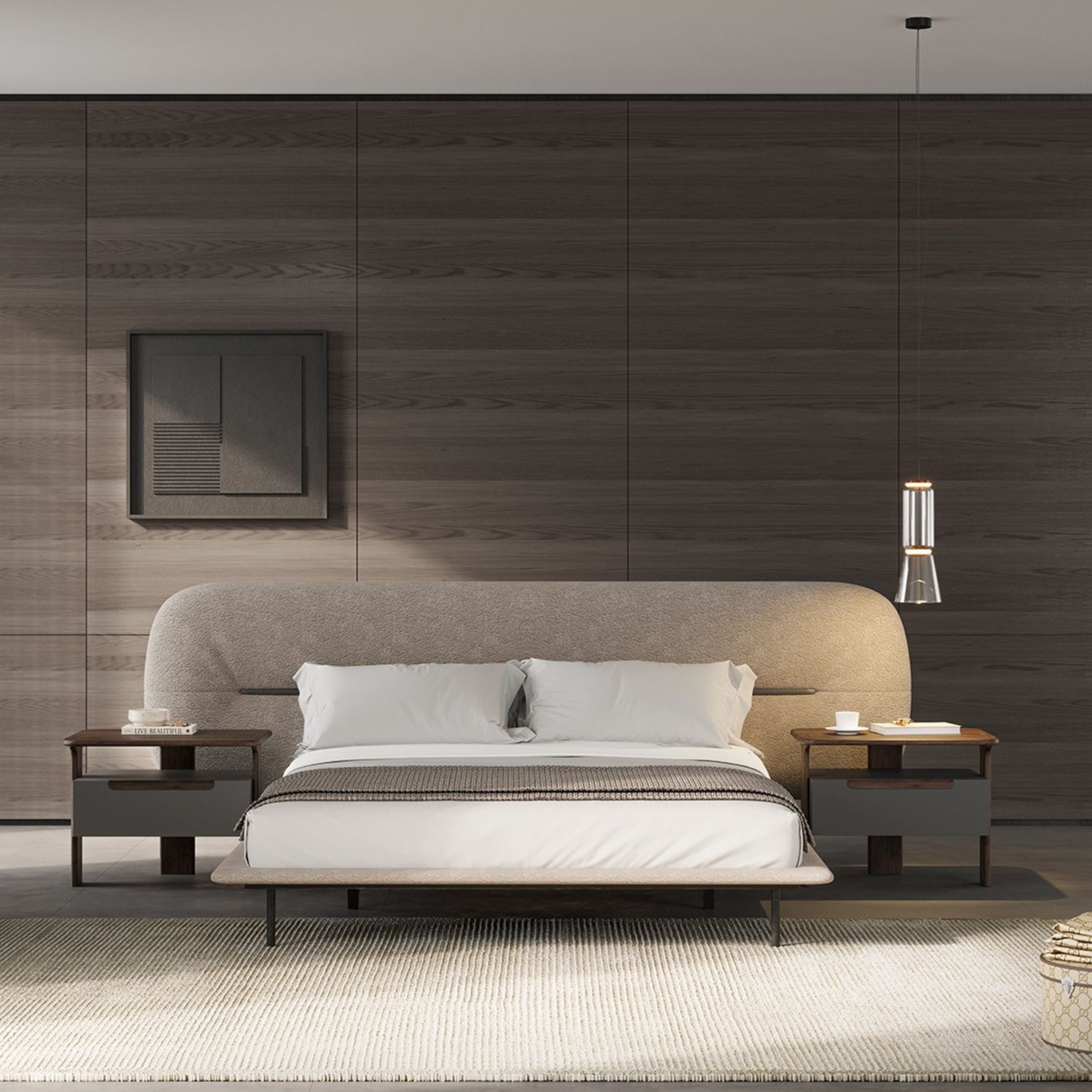 2X Lova Bedside Tables YOLVA-2NS -  Bedside Tables - ebarza Furniture UAE | Shop Modern Furniture in Abu Dhabi & Dubai - مفروشات ايبازرا في الامارات | تسوق اثاث عصري وديكورات مميزة في دبي وابوظبي
