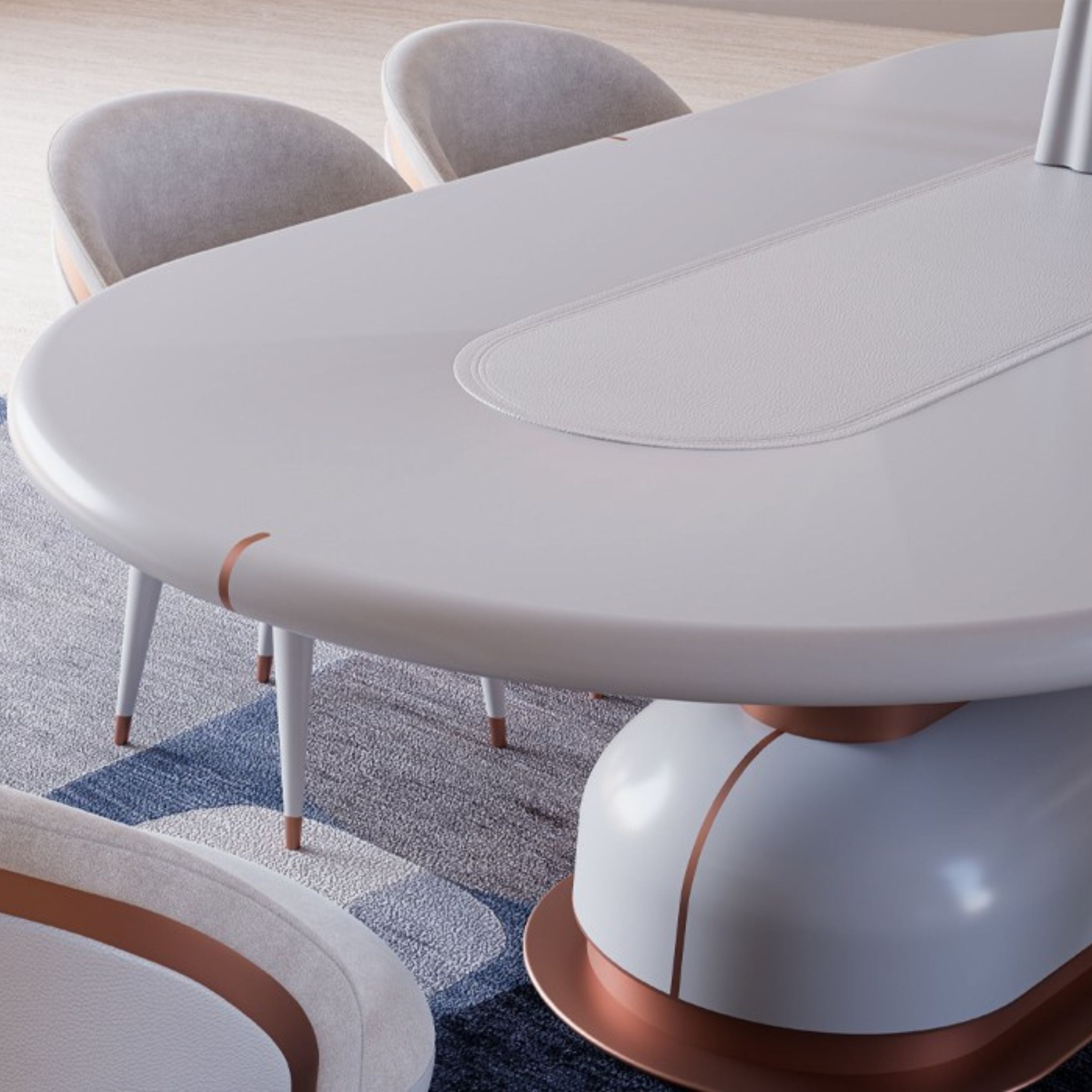 Display Item - Tulip Dining Table 260*120 CM MASTLP001-YAS -  DISPLAY ITEM - ebarza Furniture UAE | Shop Modern Furniture in Abu Dhabi & Dubai - مفروشات ايبازرا في الامارات | تسوق اثاث عصري وديكورات مميزة في دبي وابوظبي
