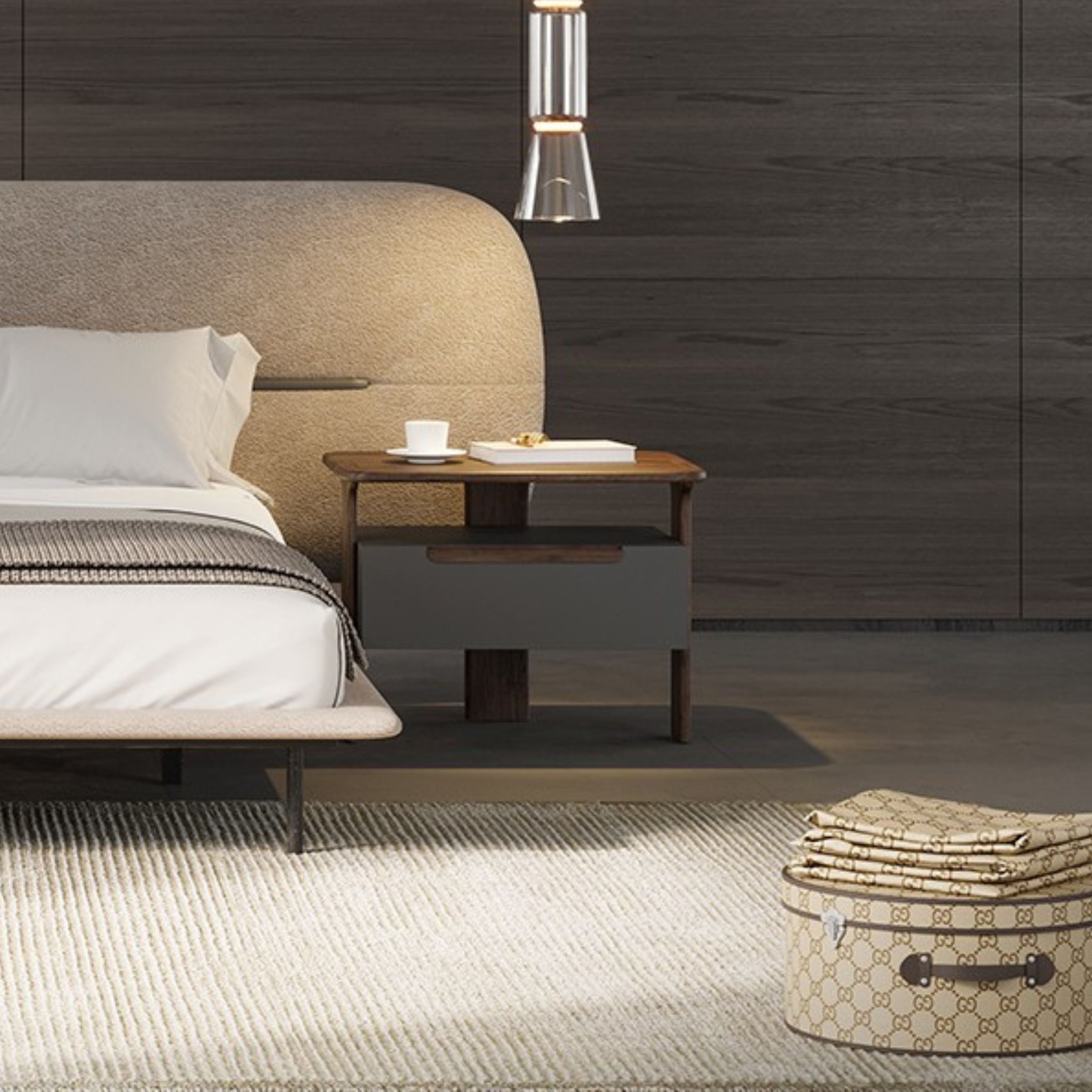 2X Lova Bedside Tables YOLVA-2NS -  Bedside Tables - ebarza Furniture UAE | Shop Modern Furniture in Abu Dhabi & Dubai - مفروشات ايبازرا في الامارات | تسوق اثاث عصري وديكورات مميزة في دبي وابوظبي
