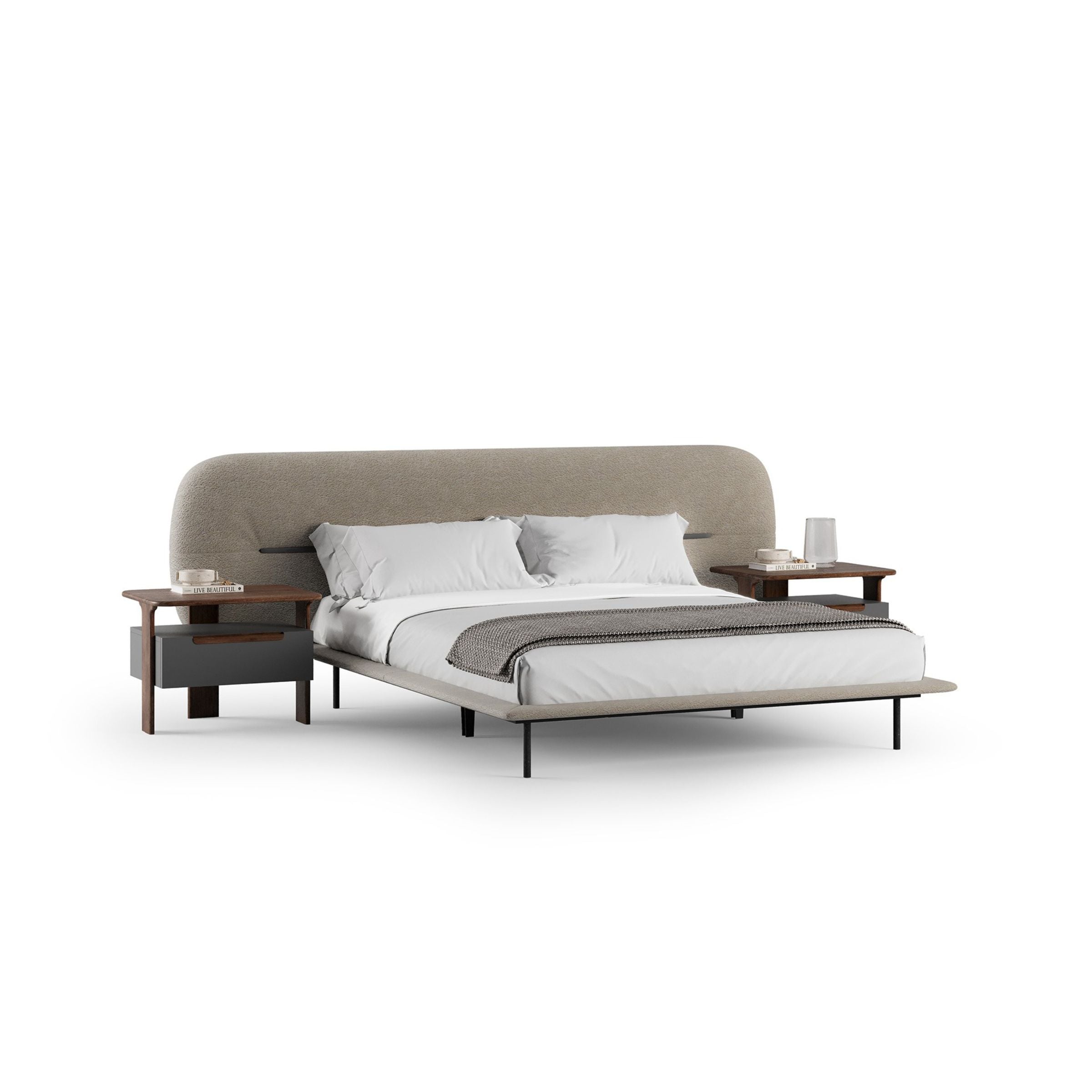 Pre-order 25 Days Delivery Lova Kingsize Bedstead 180cm YOLVA-BG -  Bedsteads - ebarza Furniture UAE | Shop Modern Furniture in Abu Dhabi & Dubai - مفروشات ايبازرا في الامارات | تسوق اثاث عصري وديكورات مميزة في دبي وابوظبي