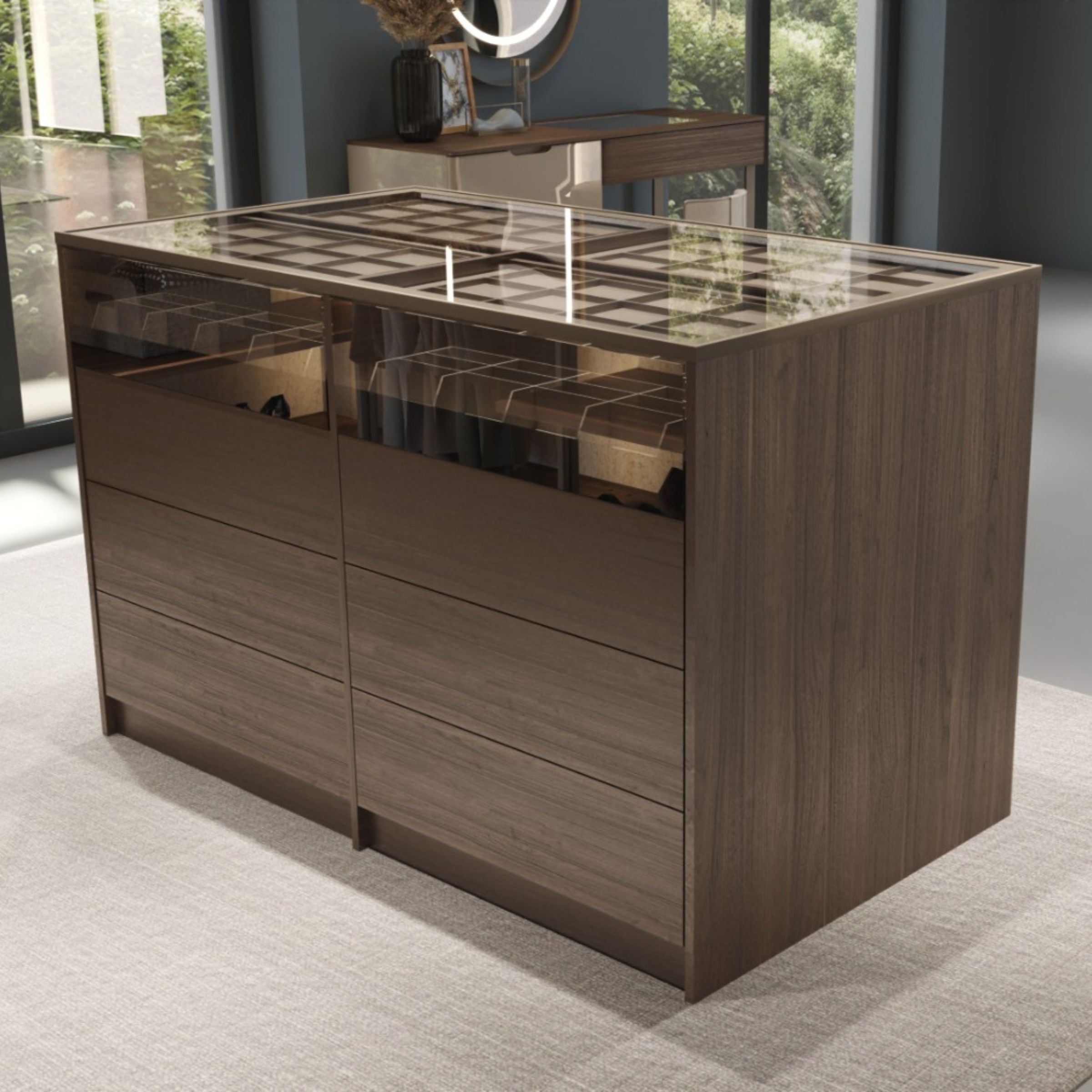 Double Dresser for Antik Wardrobe AKYL-ATKDRSR -  Cabinets - ebarza Furniture UAE | Shop Modern Furniture in Abu Dhabi & Dubai - مفروشات ايبازرا في الامارات | تسوق اثاث عصري وديكورات مميزة في دبي وابوظبي