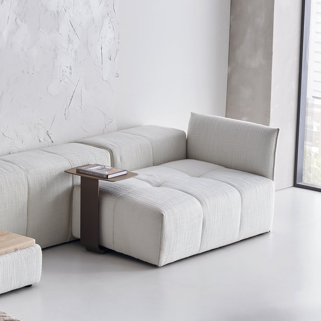 Puzzle Modular Short Fabric Metal Handrail - SF080-SH -  Sofas - ebarza Furniture UAE | Shop Modern Furniture in Abu Dhabi & Dubai - مفروشات ايبازرا في الامارات | تسوق اثاث عصري وديكورات مميزة في دبي وابوظبي