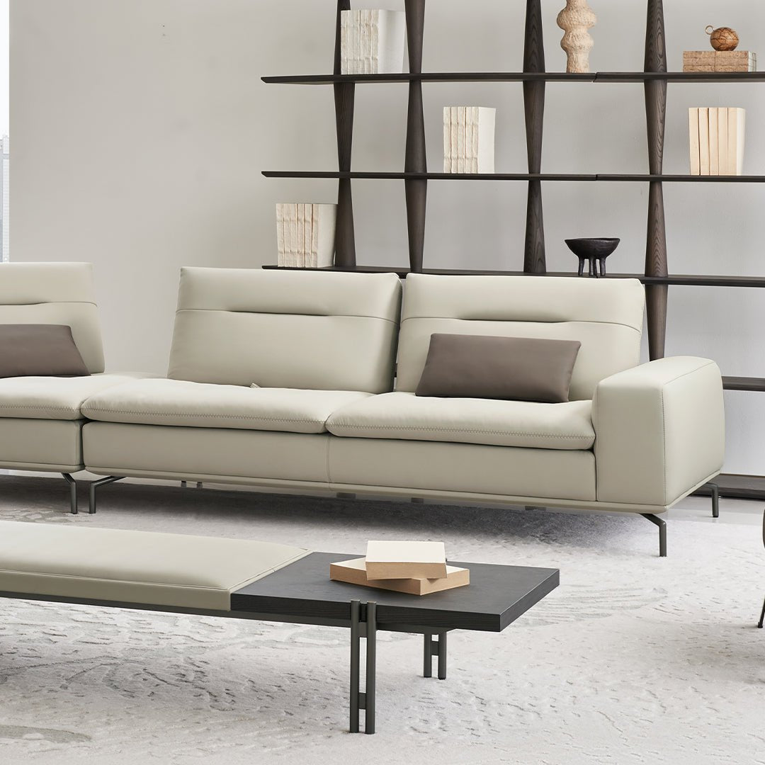 Nexus 2 Seater Right Arm Modular Sofa - AMF-S180/WF ex -  Sofas - ebarza Furniture UAE | Shop Modern Furniture in Abu Dhabi & Dubai - مفروشات ايبازرا في الامارات | تسوق اثاث عصري وديكورات مميزة في دبي وابوظبي