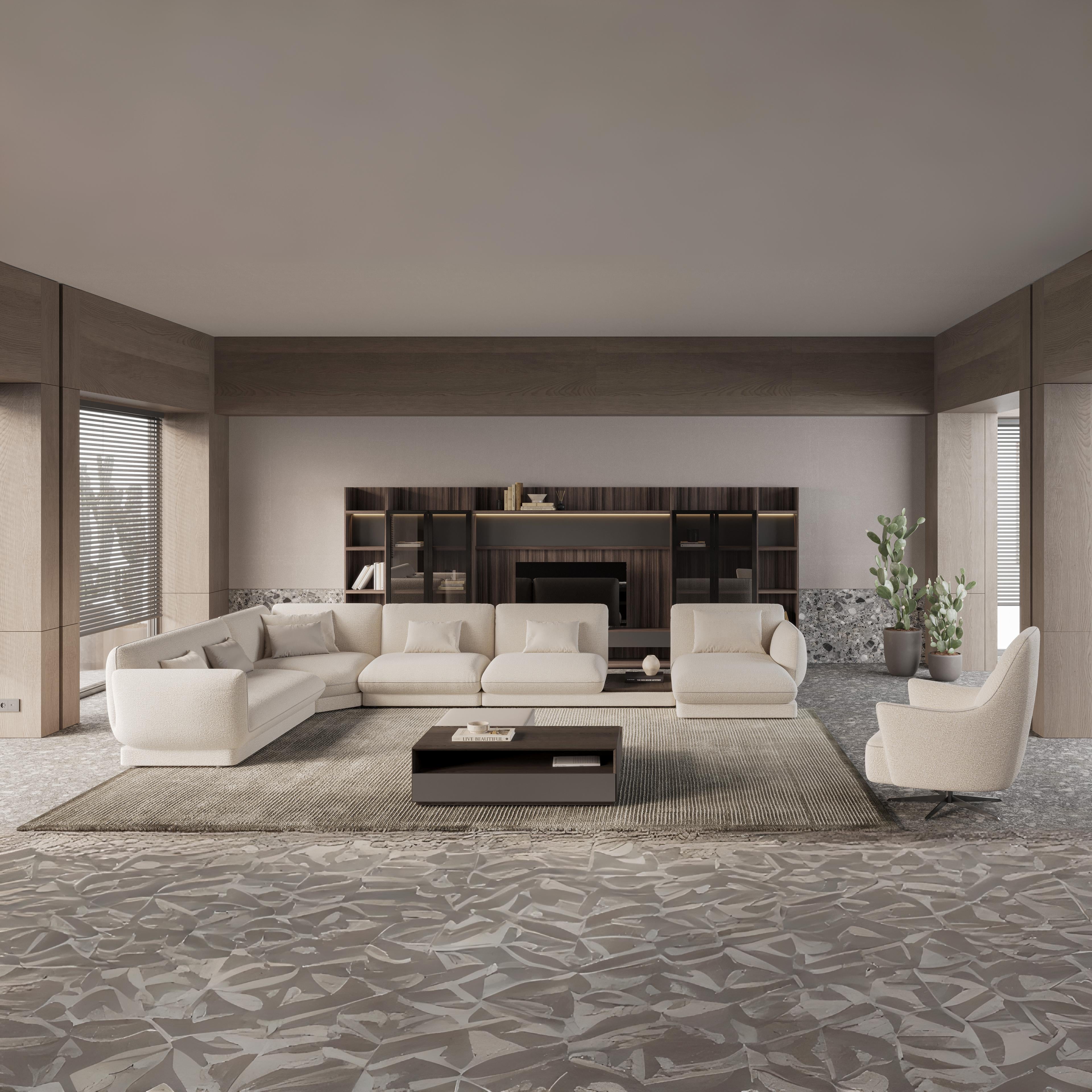 Loretta Right Arm Dual (Double) Module YOLRTA-DMRA -  Sofas - ebarza Furniture UAE | Shop Modern Furniture in Abu Dhabi & Dubai - مفروشات ايبازرا في الامارات | تسوق اثاث عصري وديكورات مميزة في دبي وابوظبي