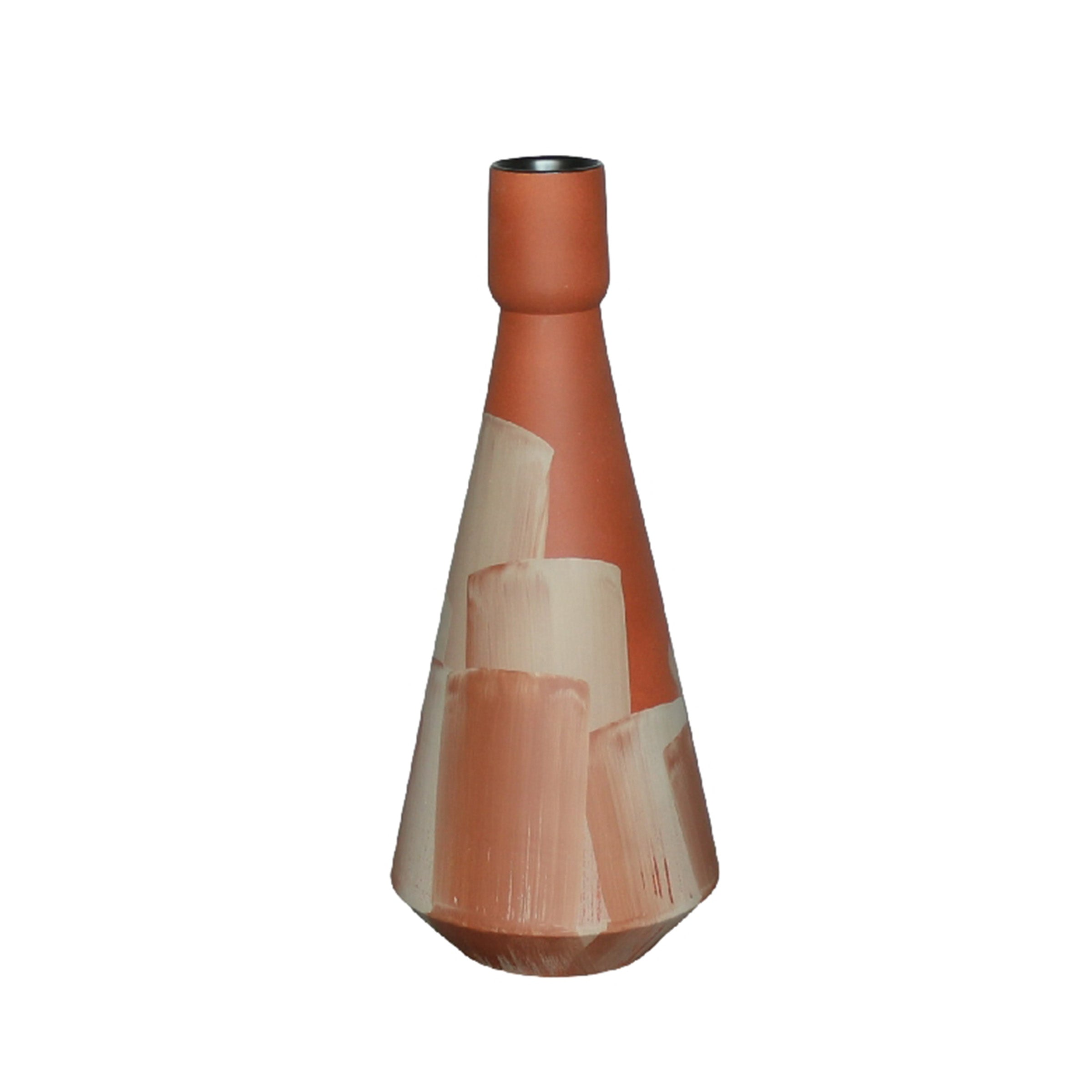 Earthy Chic Brown Textured  Vase S20561 -  Vases - ebarza Furniture UAE | Shop Modern Furniture in Abu Dhabi & Dubai - مفروشات ايبازرا في الامارات | تسوق اثاث عصري وديكورات مميزة في دبي وابوظبي