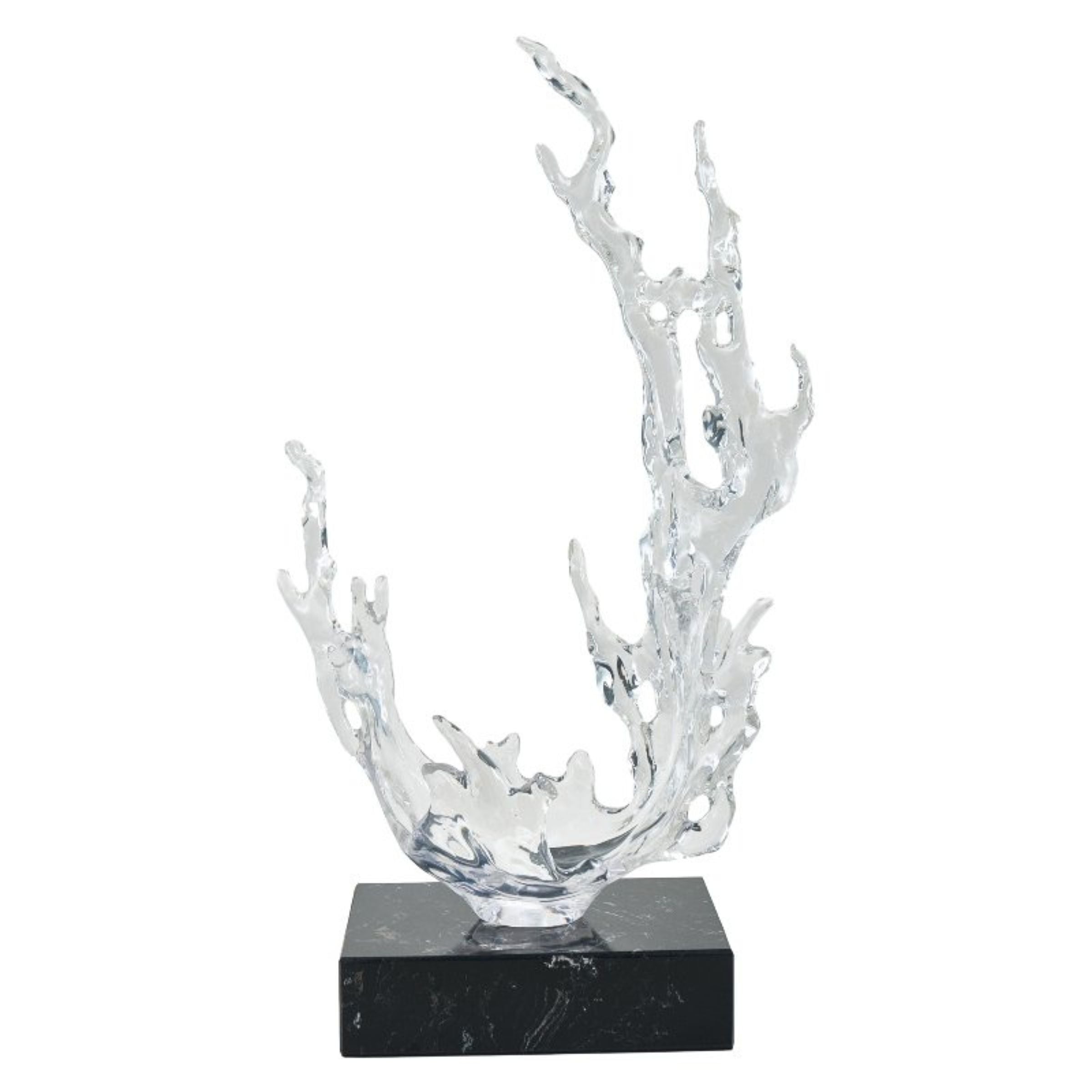 CLEAR ABSTRACT SCULPTURE SH-S021 -  Home Decor Figurines - ebarza Furniture UAE | Shop Modern Furniture in Abu Dhabi & Dubai - مفروشات ايبازرا في الامارات | تسوق اثاث عصري وديكورات مميزة في دبي وابوظبي