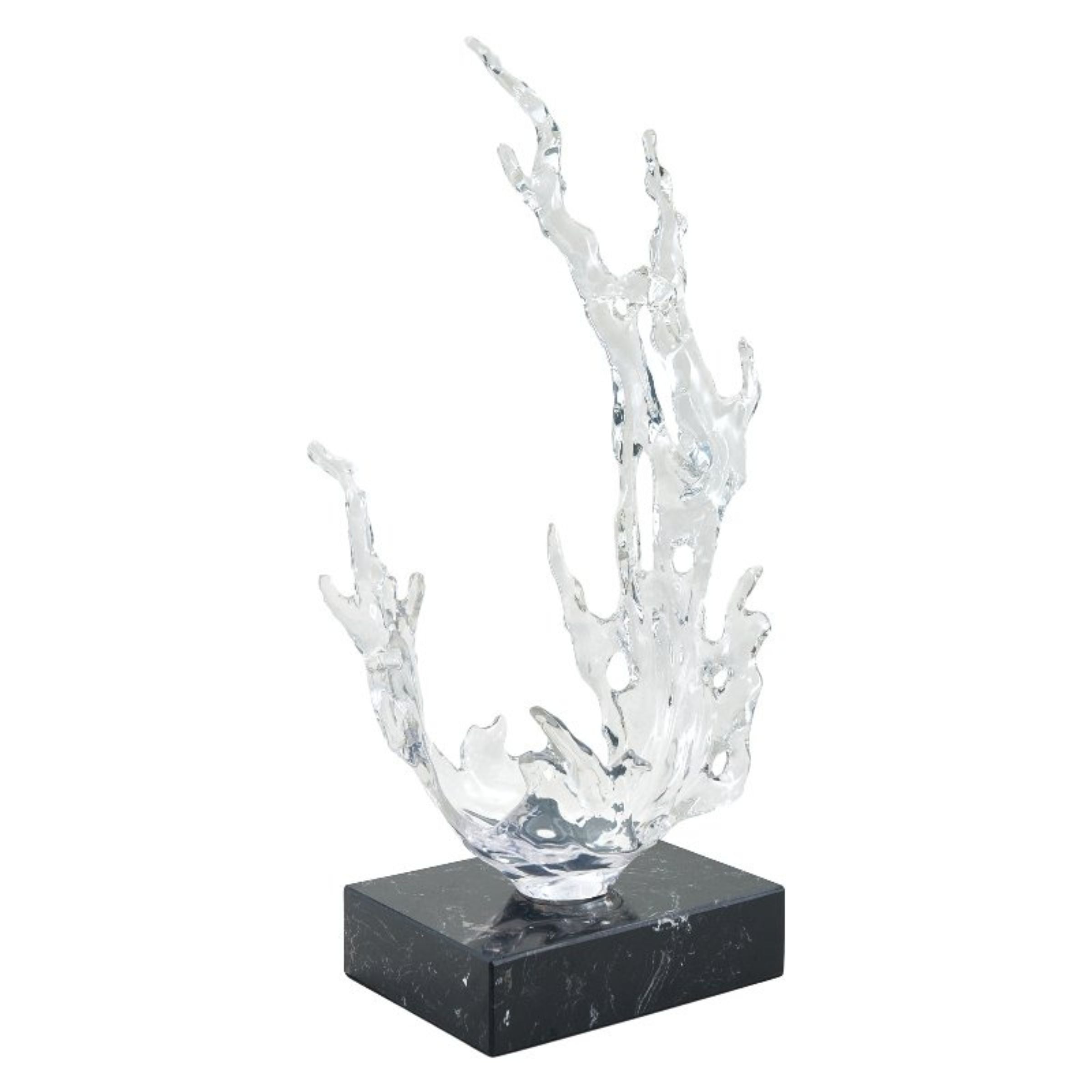 CLEAR ABSTRACT SCULPTURE SH-S021 -  Home Decor Figurines - ebarza Furniture UAE | Shop Modern Furniture in Abu Dhabi & Dubai - مفروشات ايبازرا في الامارات | تسوق اثاث عصري وديكورات مميزة في دبي وابوظبي