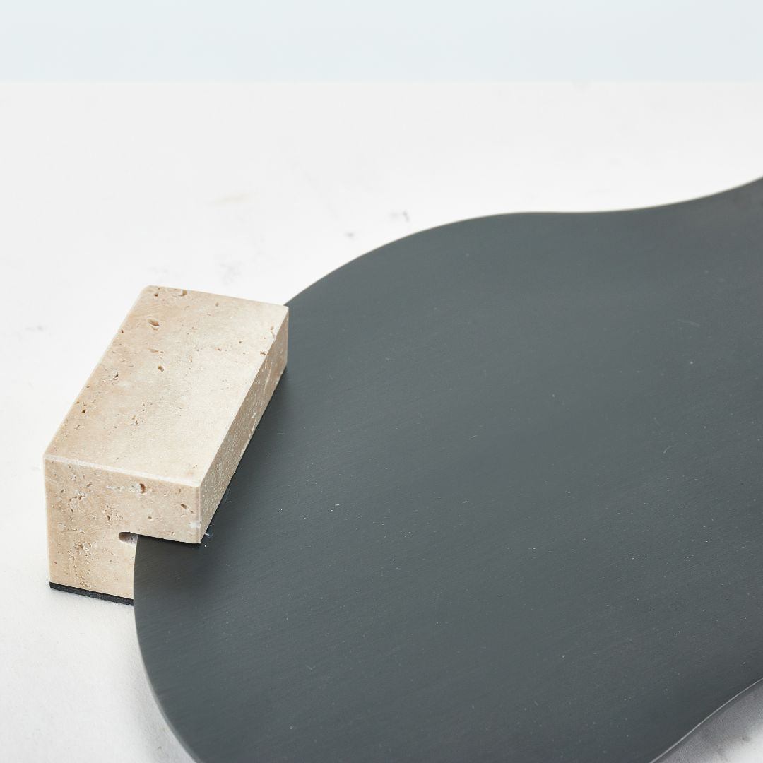 STEEL TRAY G0978 -  Trays - ebarza Furniture UAE | Shop Modern Furniture in Abu Dhabi & Dubai - مفروشات ايبازرا في الامارات | تسوق اثاث عصري وديكورات مميزة في دبي وابوظبي
