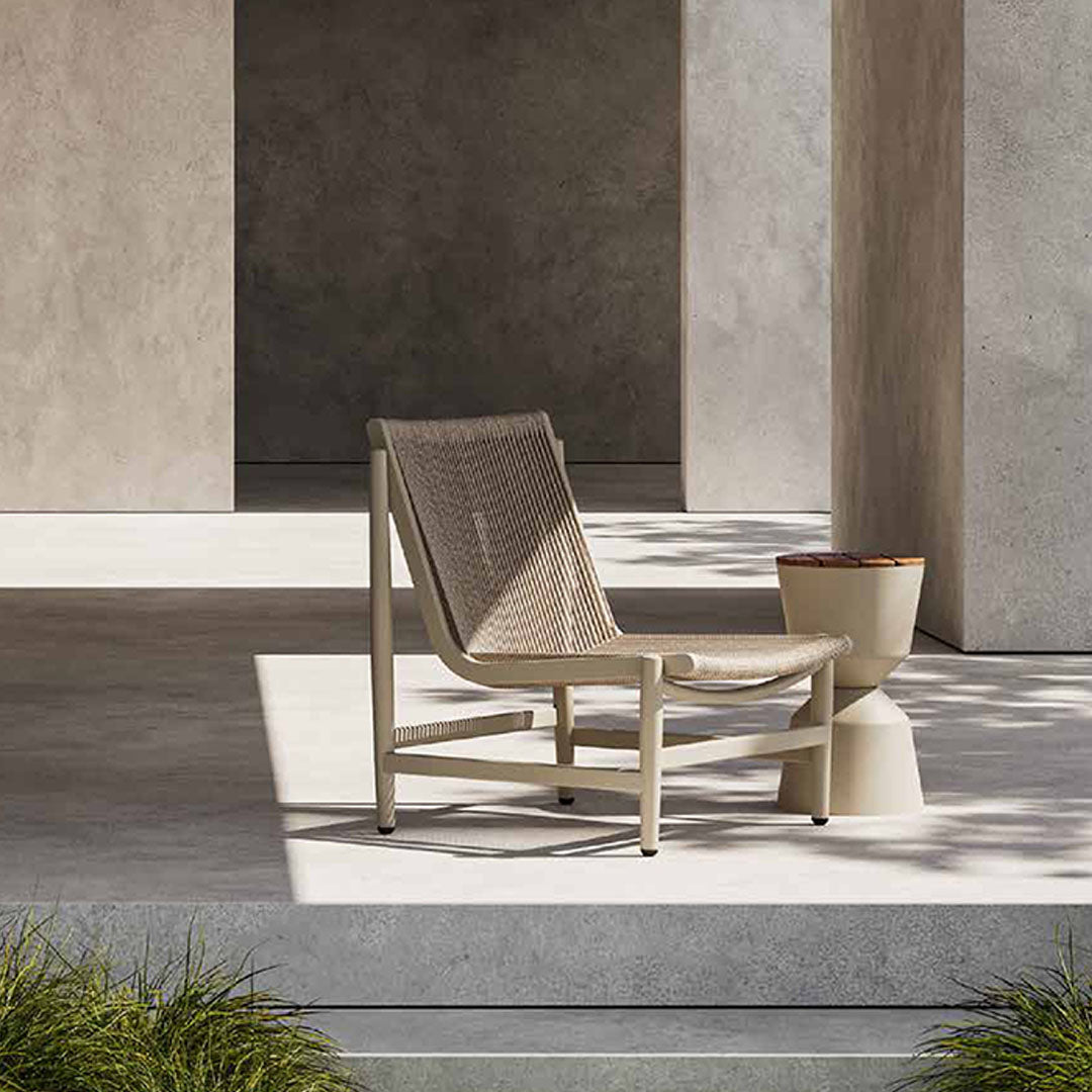 String Outdoor Lounge Chair - KC8608N07ROP -  Armchairs - ebarza Furniture UAE | Shop Modern Furniture in Abu Dhabi & Dubai - مفروشات ايبازرا في الامارات | تسوق اثاث عصري وديكورات مميزة في دبي وابوظبي