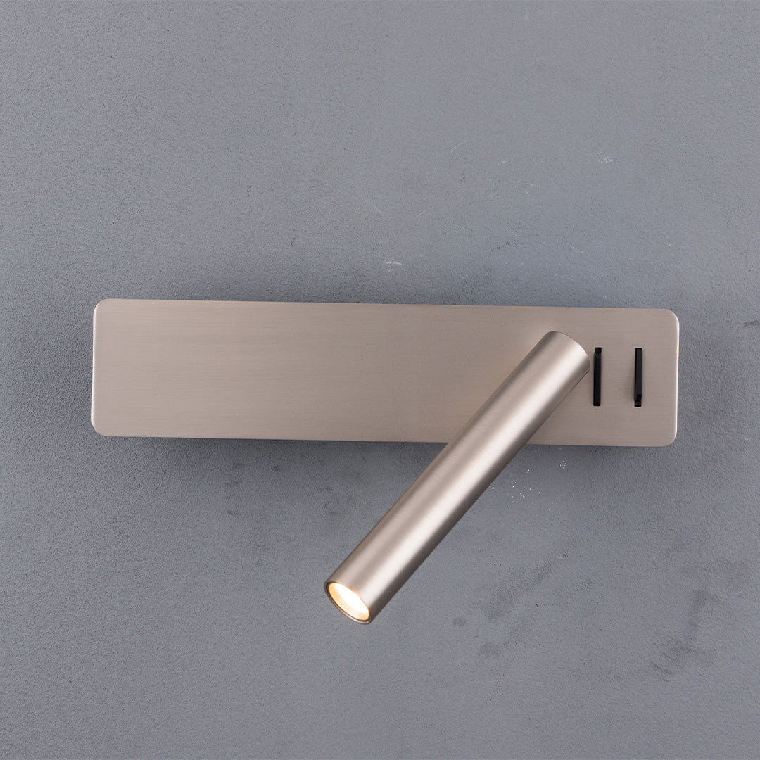 Seed Hotel Style Headboard/ Wall Reading Lamp Seed-WL 26-GB -  Wall Lamps - ebarza Furniture UAE | Shop Modern Furniture in Abu Dhabi & Dubai - مفروشات ايبازرا في الامارات | تسوق اثاث عصري وديكورات مميزة في دبي وابوظبي