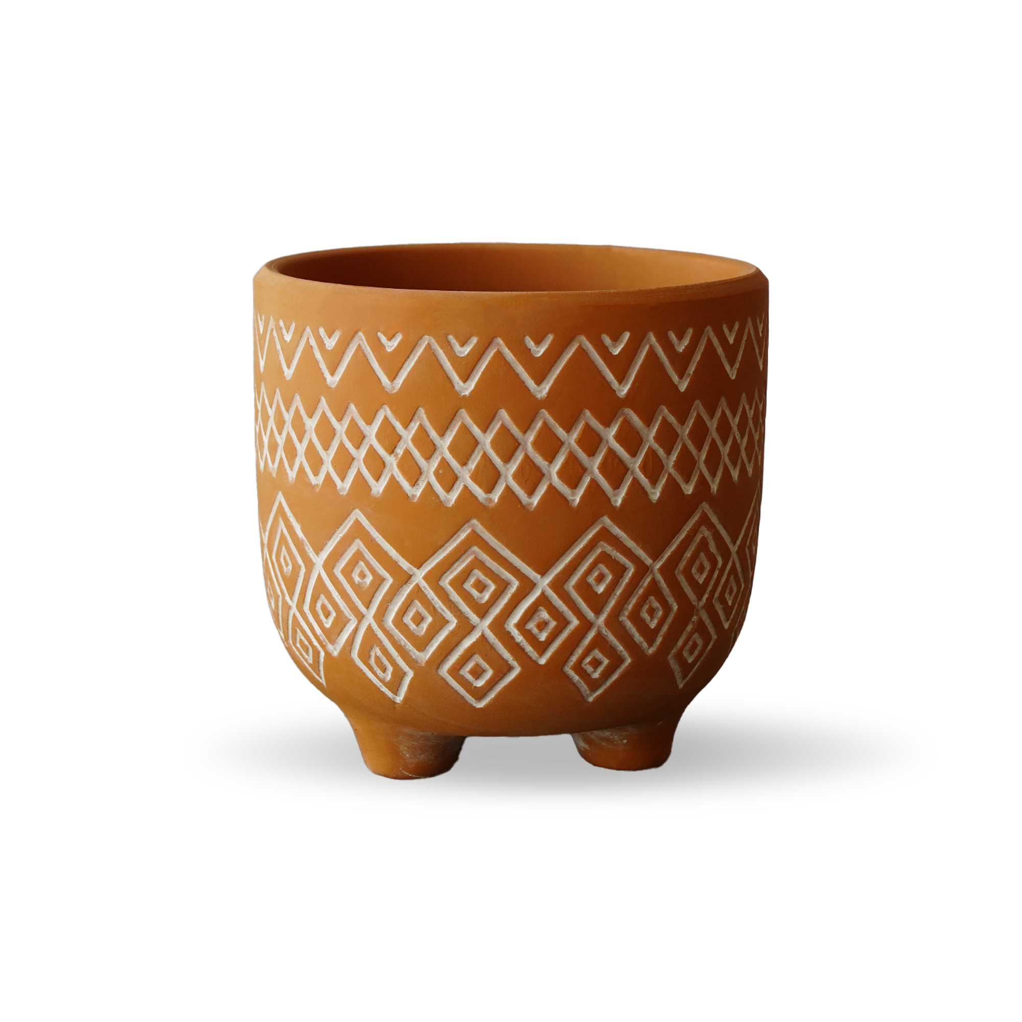 Triangular Terracotta  Outdoor/Indoor Planter Box  TE  8072F-187 -  Planter Boxes - ebarza Furniture UAE | Shop Modern Furniture in Abu Dhabi & Dubai - مفروشات ايبازرا في الامارات | تسوق اثاث عصري وديكورات مميزة في دبي وابوظبي