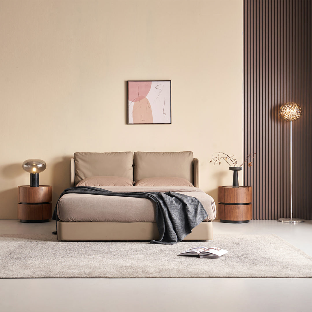 King Size Bed B032 -  Bedsteads - ebarza Furniture UAE | Shop Modern Furniture in Abu Dhabi & Dubai - مفروشات ايبازرا في الامارات | تسوق اثاث عصري وديكورات مميزة في دبي وابوظبي