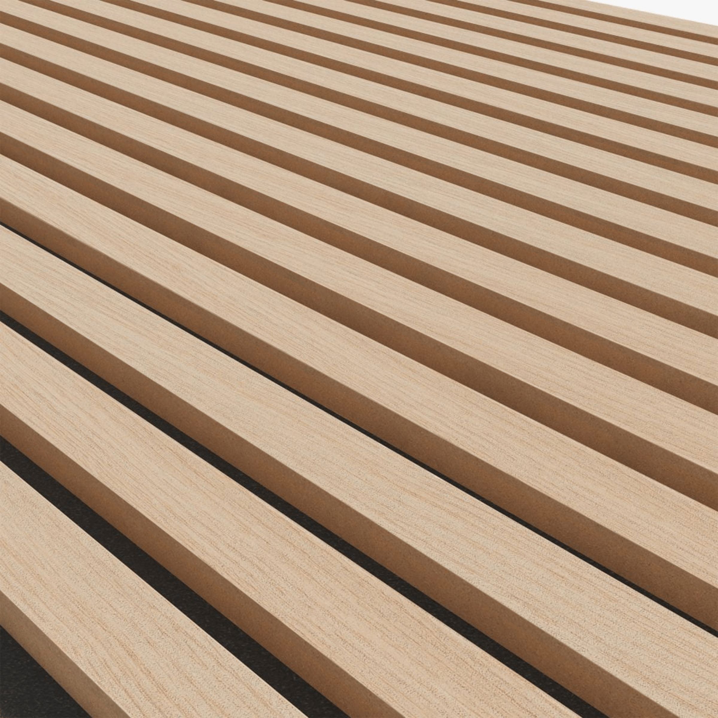 Sample of Slat acoustic panel   fire retardant - White oak 001-Sample -  Wall panels samples - ebarza Furniture UAE | Shop Modern Furniture in Abu Dhabi & Dubai - مفروشات ايبازرا في الامارات | تسوق اثاث عصري وديكورات مميزة في دبي وابوظبي