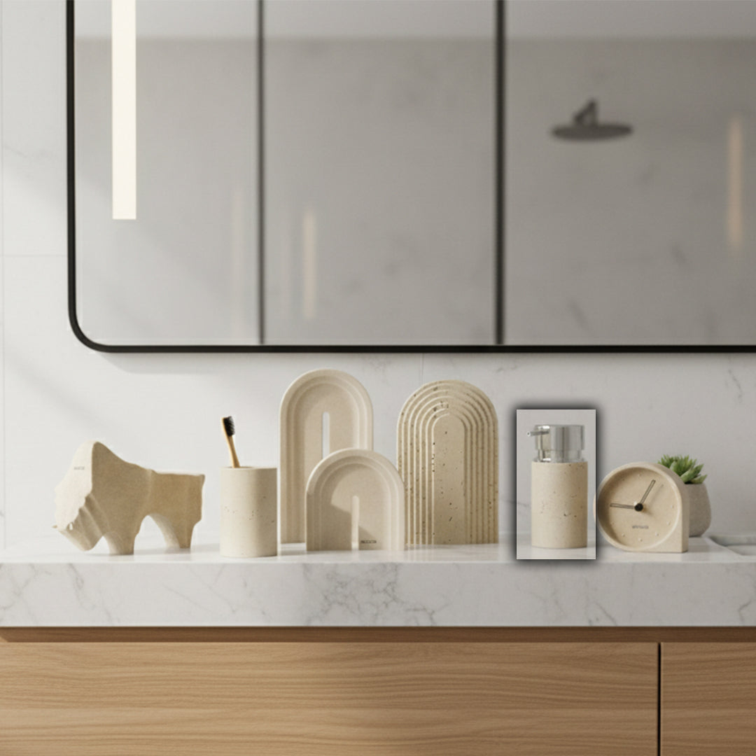 Soft Sand Soap Dispenser CBK223-1 -  Bathroom Accessories - ebarza Furniture UAE | Shop Modern Furniture in Abu Dhabi & Dubai - مفروشات ايبازرا في الامارات | تسوق اثاث عصري وديكورات مميزة في دبي وابوظبي