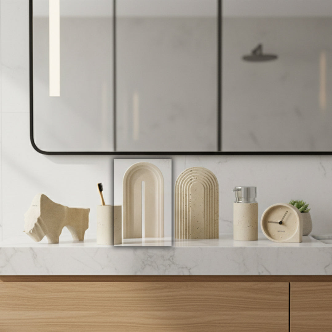 Soft Sand Ornament Tray Towel Tray BTP224B -  Trays - ebarza Furniture UAE | Shop Modern Furniture in Abu Dhabi & Dubai - مفروشات ايبازرا في الامارات | تسوق اثاث عصري وديكورات مميزة في دبي وابوظبي