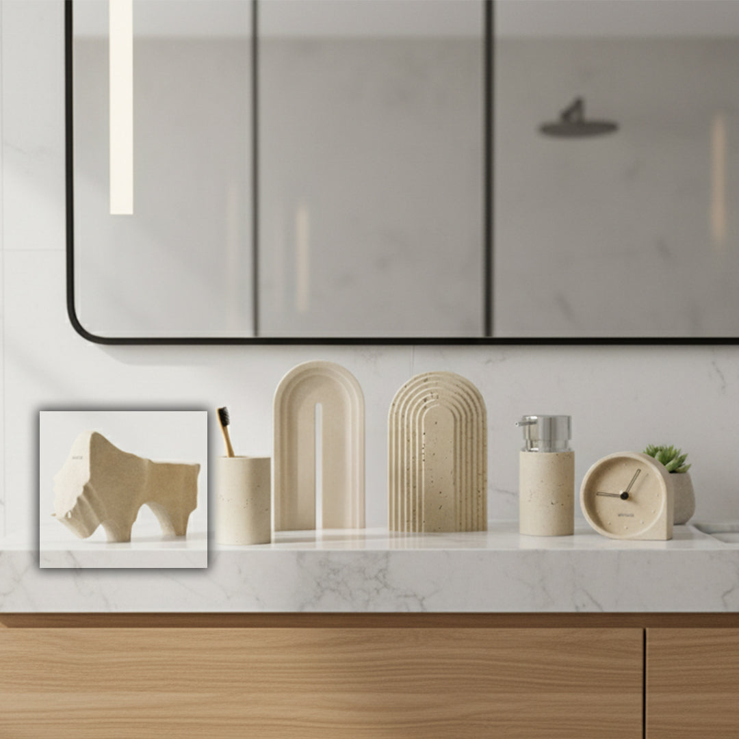 Soft Sand Rhinoceros Ornament BDN224A -  Home Decor Figurines - ebarza Furniture UAE | Shop Modern Furniture in Abu Dhabi & Dubai - مفروشات ايبازرا في الامارات | تسوق اثاث عصري وديكورات مميزة في دبي وابوظبي