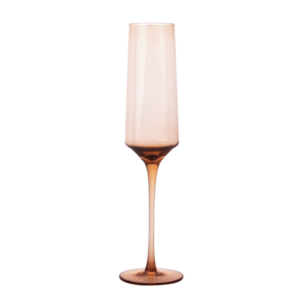 Solid Brown Flute - 23317A -  Drinkware - ebarza Furniture UAE | Shop Modern Furniture in Abu Dhabi & Dubai - مفروشات ايبازرا في الامارات | تسوق اثاث عصري وديكورات مميزة في دبي وابوظبي