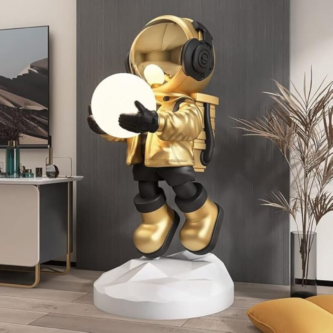Space Boy Resin Floor Light HTD-YF033 -  Floor Lamps - ebarza Furniture UAE | Shop Modern Furniture in Abu Dhabi & Dubai - مفروشات ايبازرا في الامارات | تسوق اثاث عصري وديكورات مميزة في دبي وابوظبي