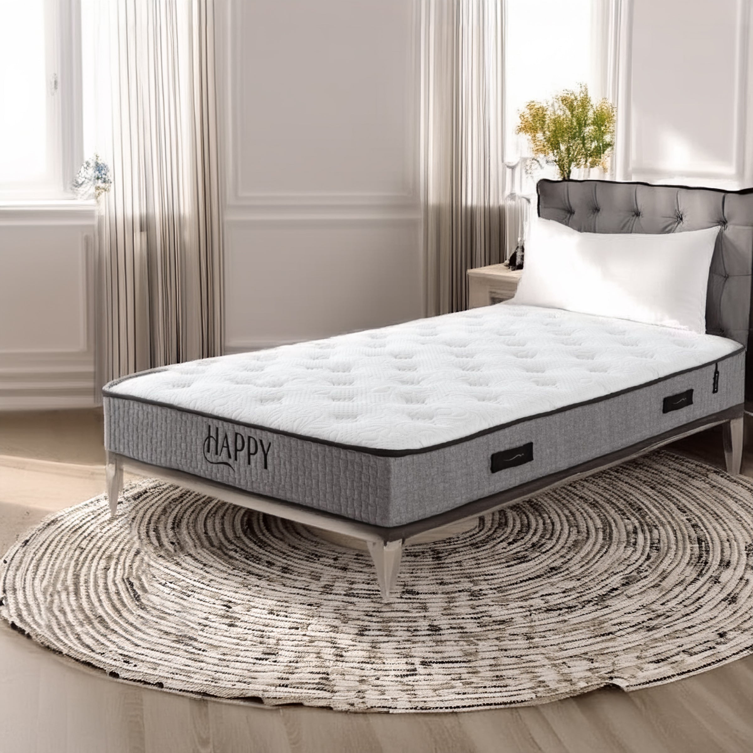 Pre-order 45 Days Delivery 90X190 Cm Indivani Happy Ruya  Mattress IDVNI-HPY90x190 -  Mattresses - ebarza Furniture UAE | Shop Modern Furniture in Abu Dhabi & Dubai - مفروشات ايبازرا في الامارات | تسوق اثاث عصري وديكورات مميزة في دبي وابوظبي