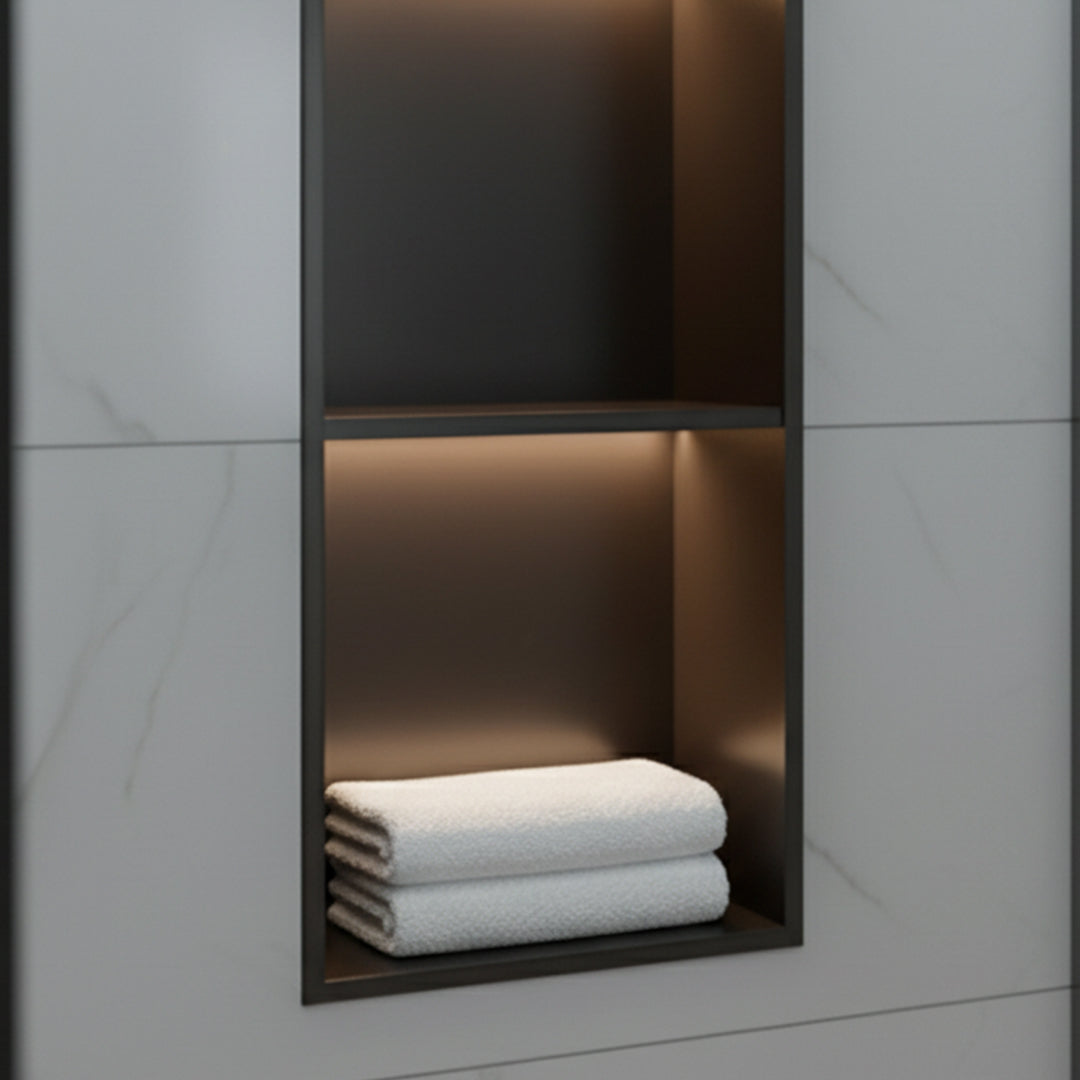 Stainless Steel Niche LED Profile - Black - JYF0501 -  wall-panels-profiles - ebarza Furniture UAE | Shop Modern Furniture in Abu Dhabi & Dubai - مفروشات ايبازرا في الامارات | تسوق اثاث عصري وديكورات مميزة في دبي وابوظبي